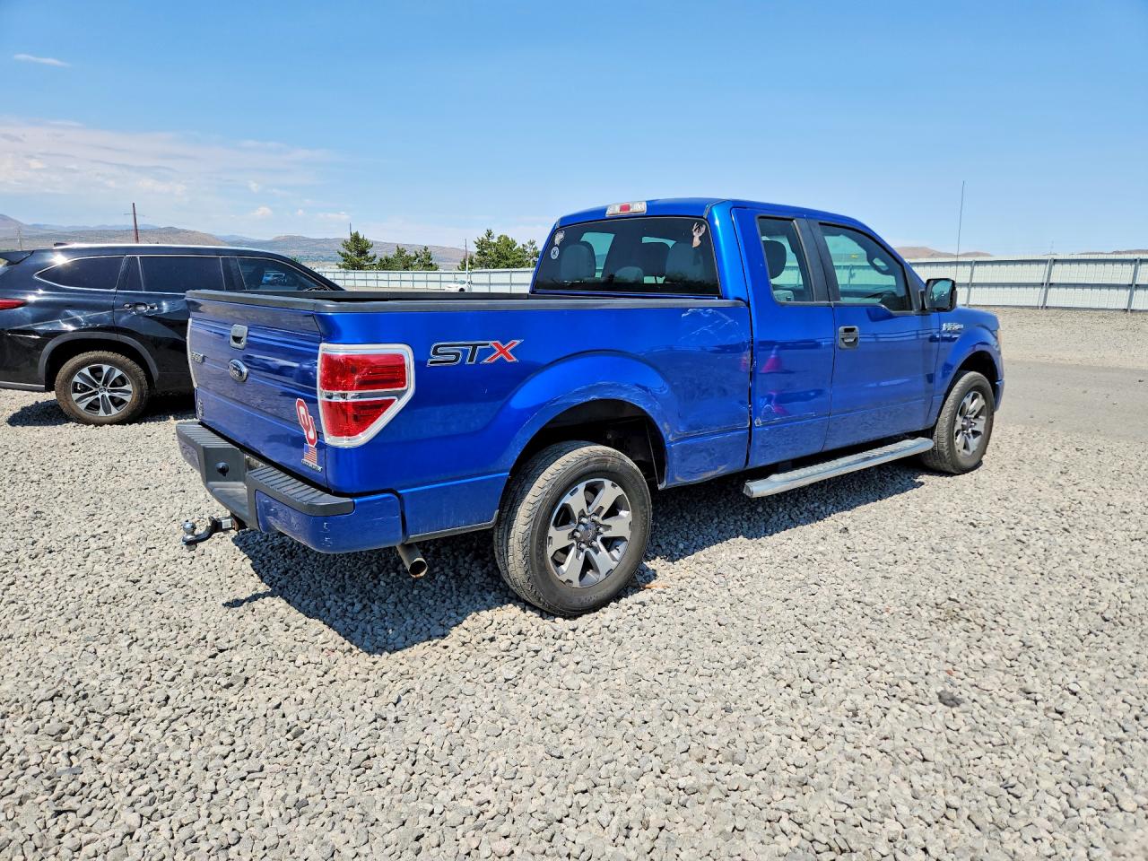 2014 Ford F150 Super Cab Blue vin: 1FTEX1CM8EFC41900