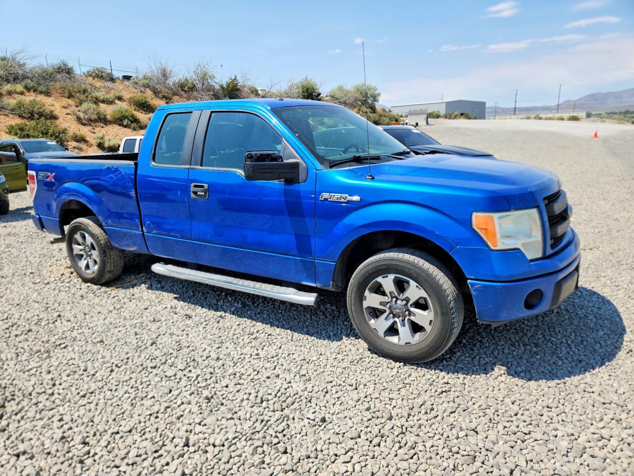 2014 Ford F150 Super Cab Blue vin: 1FTEX1CM8EFC41900