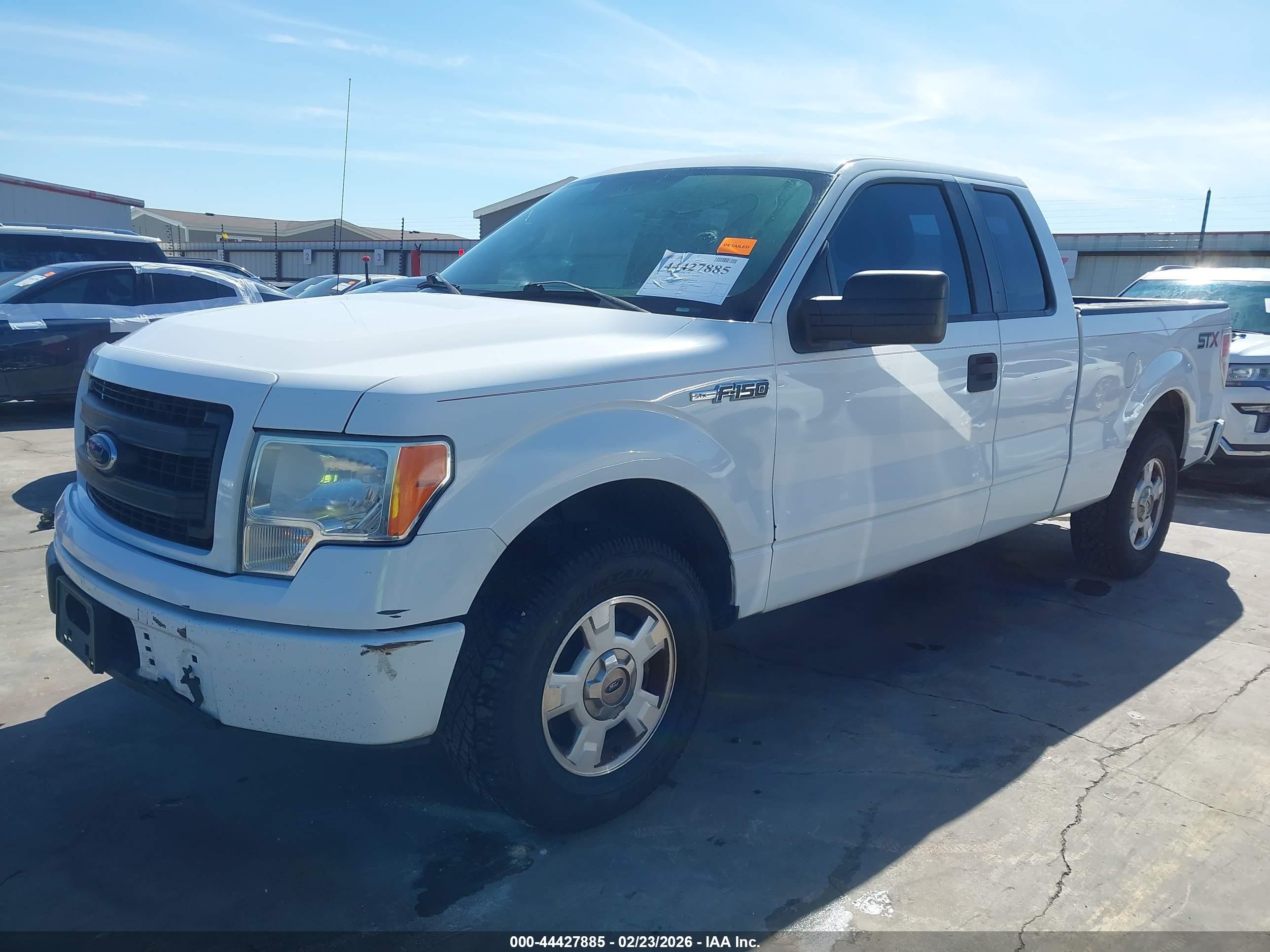 2014 Ford F-150 Stx White vin: 1FTEX1CM8EKG31953