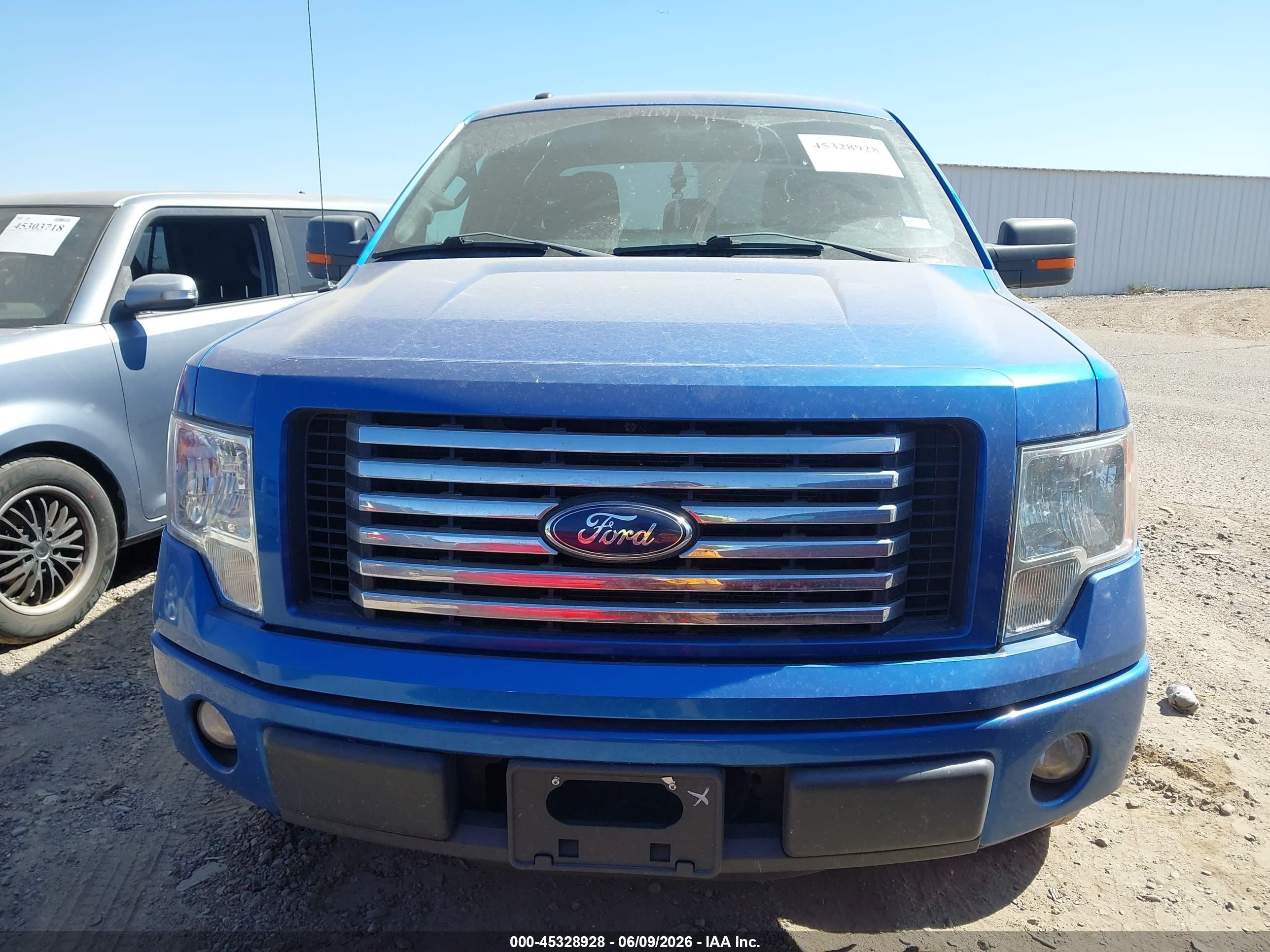 2012 Ford F-150 Xlt Blue vin: 1FTEX1CM9CFB22007