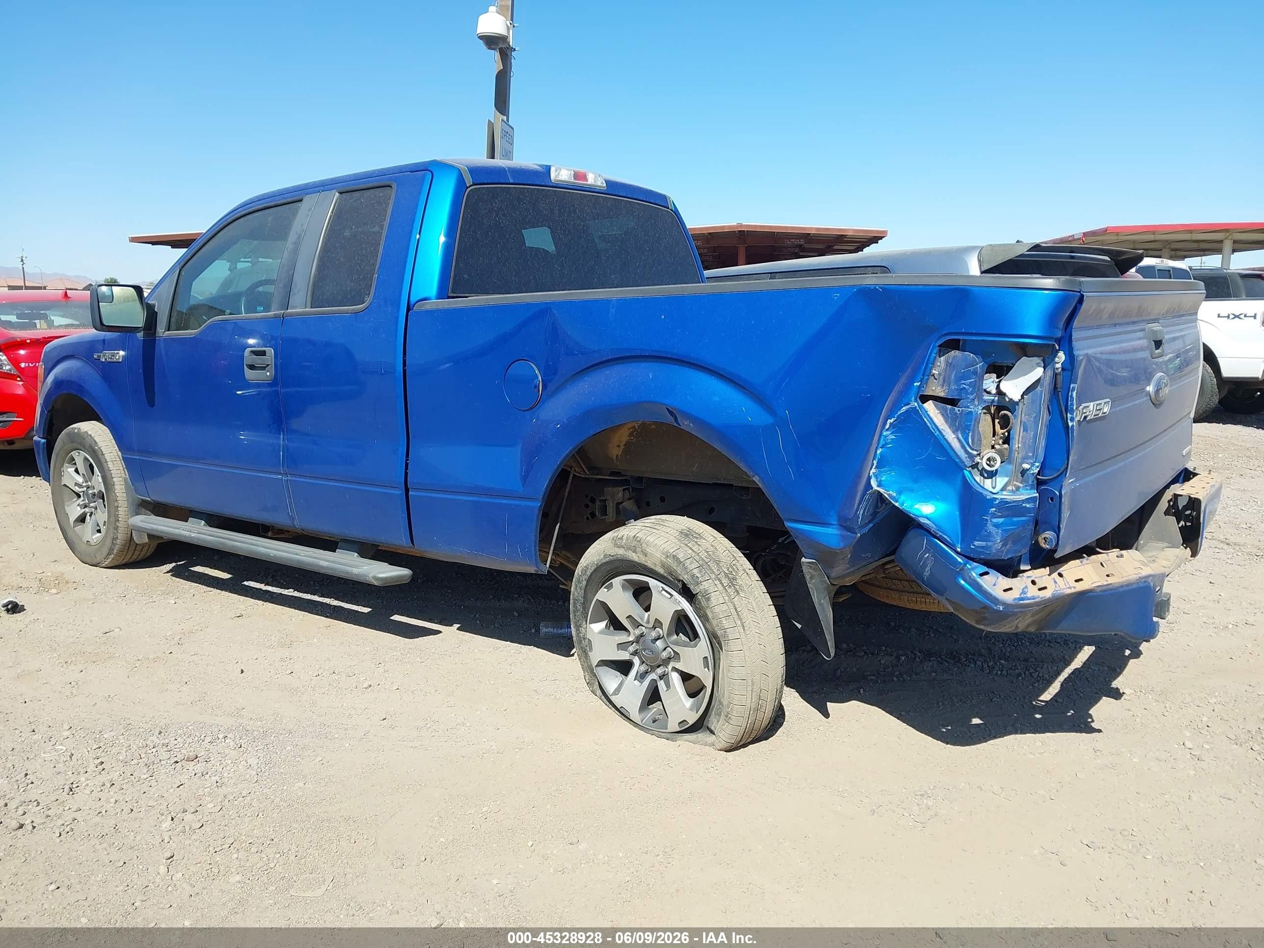 2012 Ford F-150 Xlt Blue vin: 1FTEX1CM9CFB22007