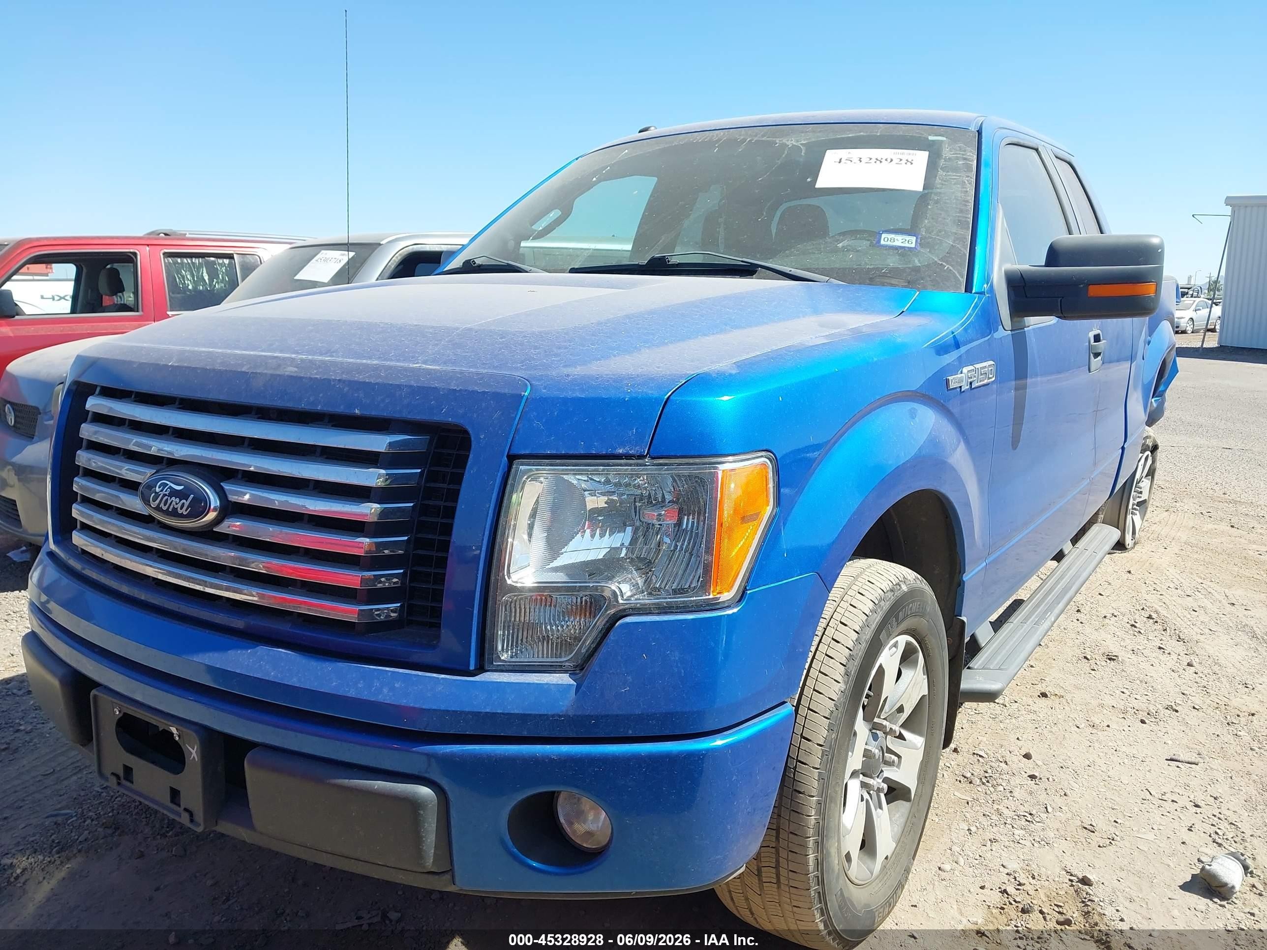 2012 Ford F-150 Xlt Blue vin: 1FTEX1CM9CFB22007