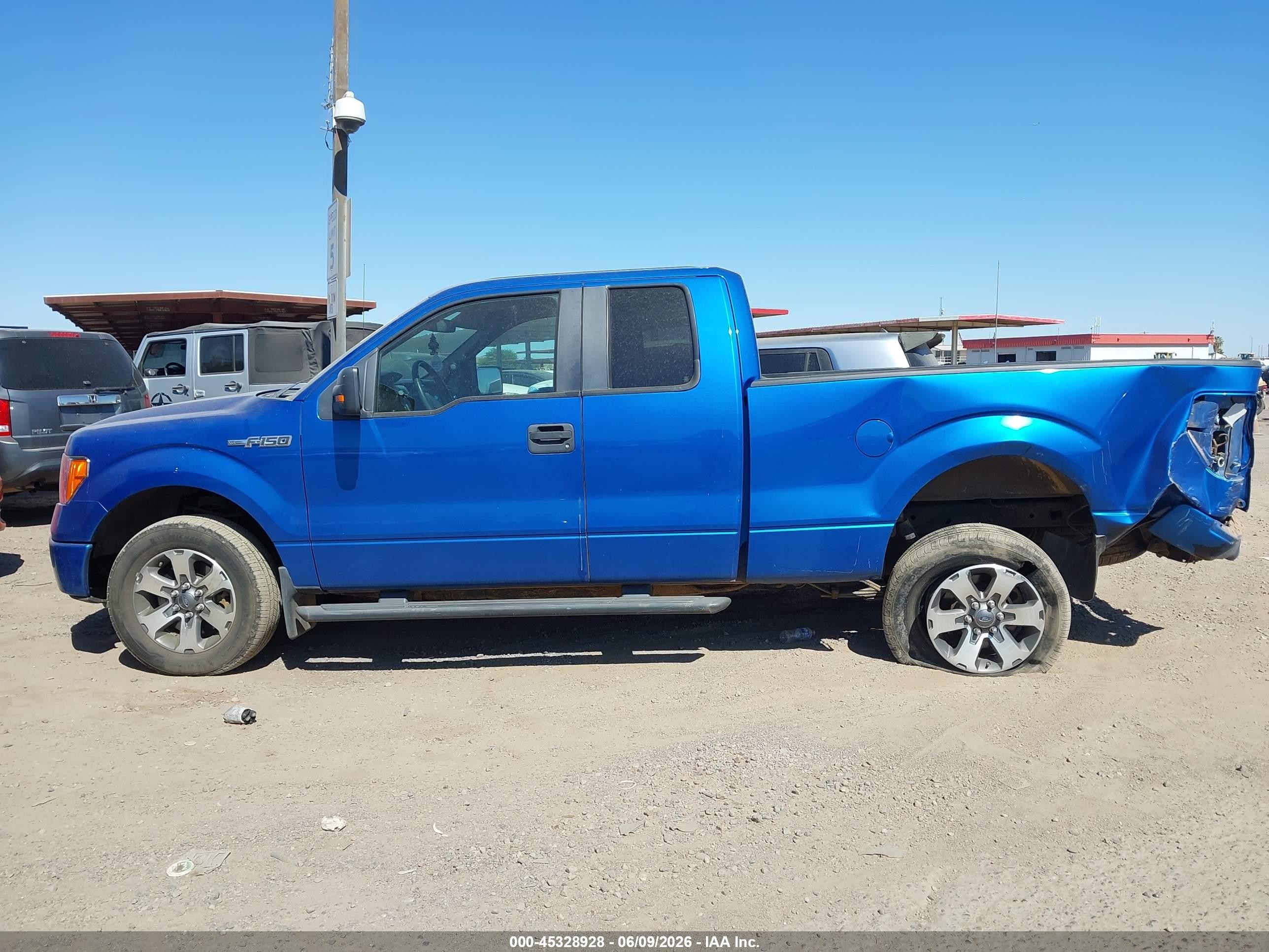 2012 Ford F-150 Xlt Blue vin: 1FTEX1CM9CFB22007