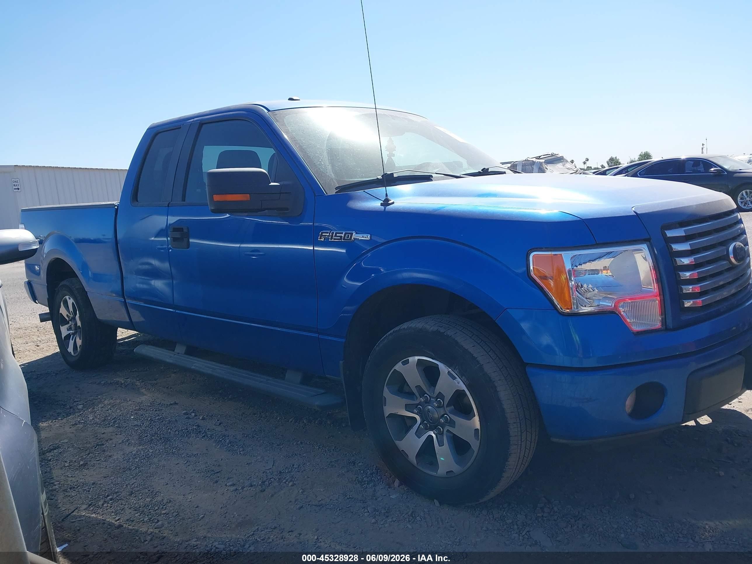 2012 Ford F-150 Xlt Blue vin: 1FTEX1CM9CFB22007
