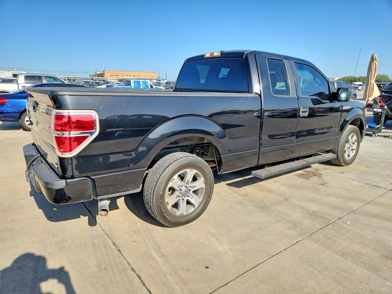 2012 Ford F150 Super Cab Black vin: 1FTEX1CM9CFB23531