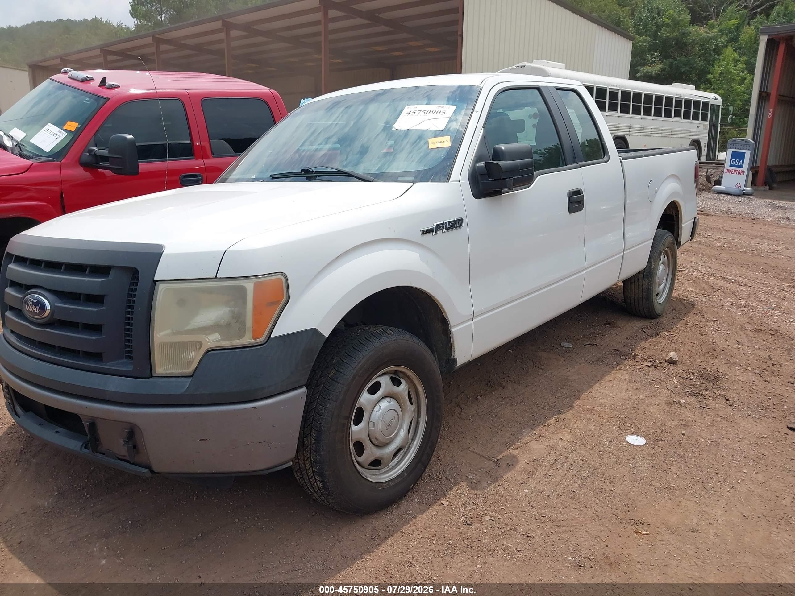 2012 Ford F-150 Xl White vin: 1FTEX1CM9CFB27093