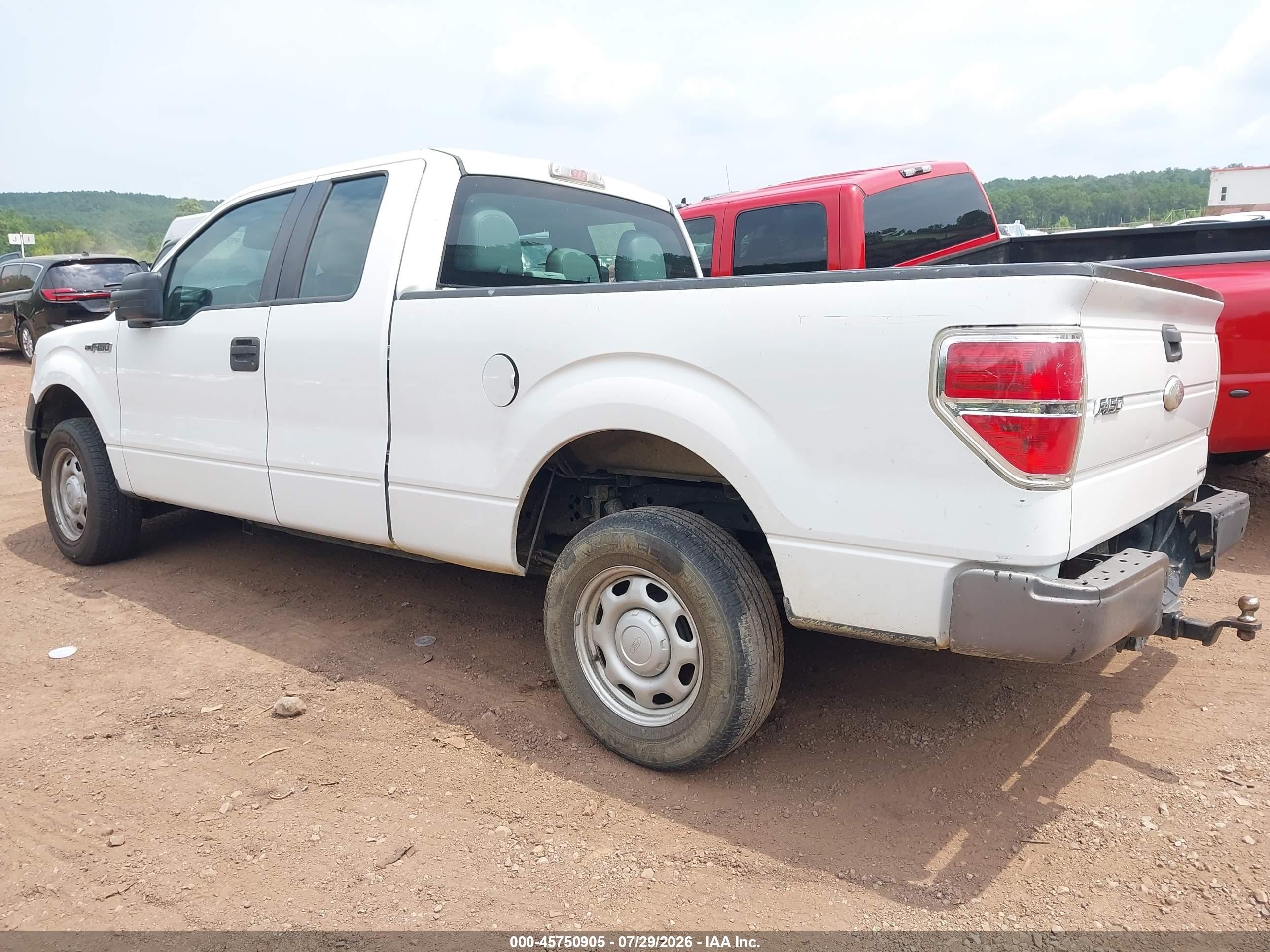 2012 Ford F-150 Xl White vin: 1FTEX1CM9CFB27093