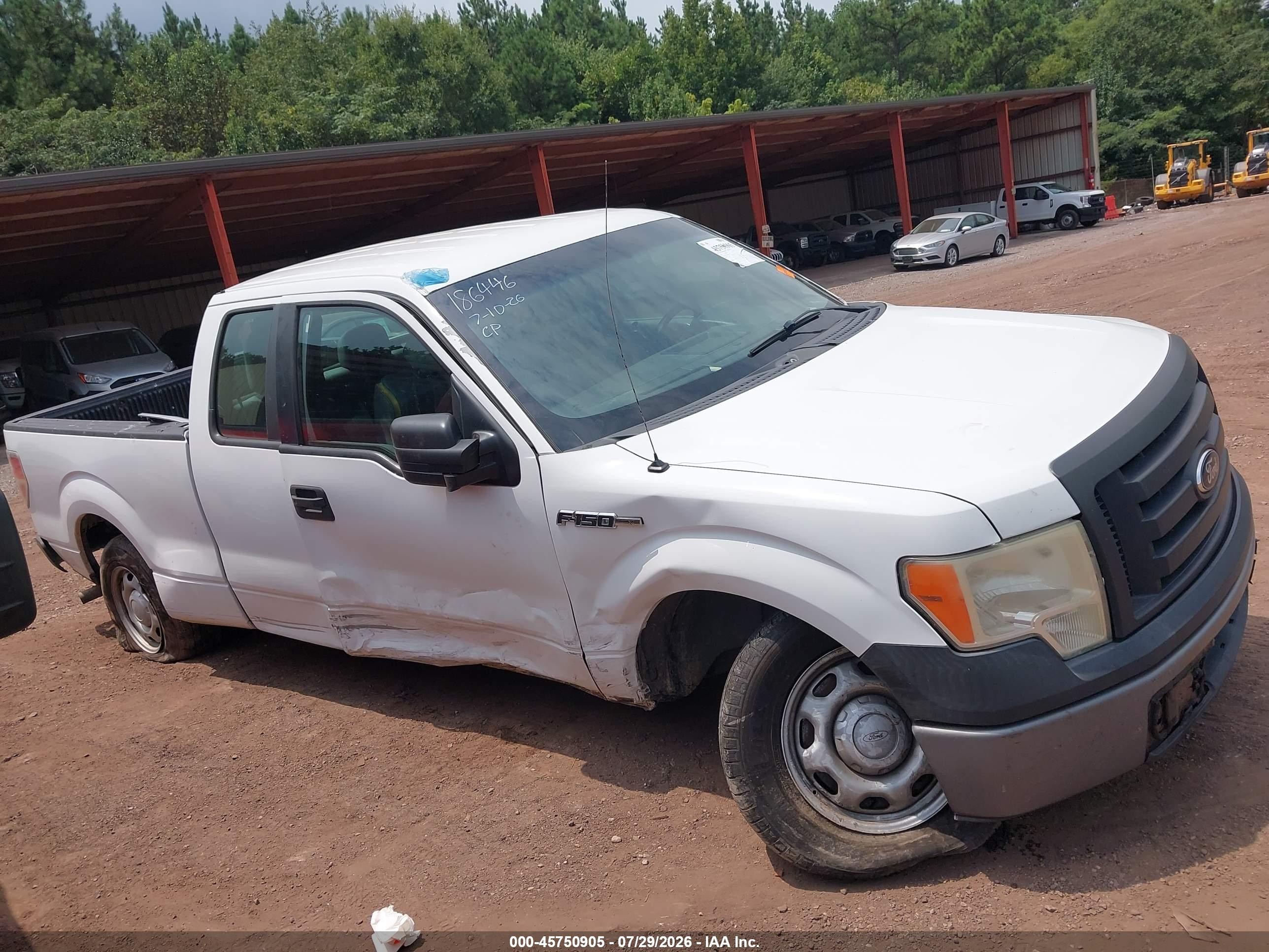 2012 Ford F-150 Xl White vin: 1FTEX1CM9CFB27093