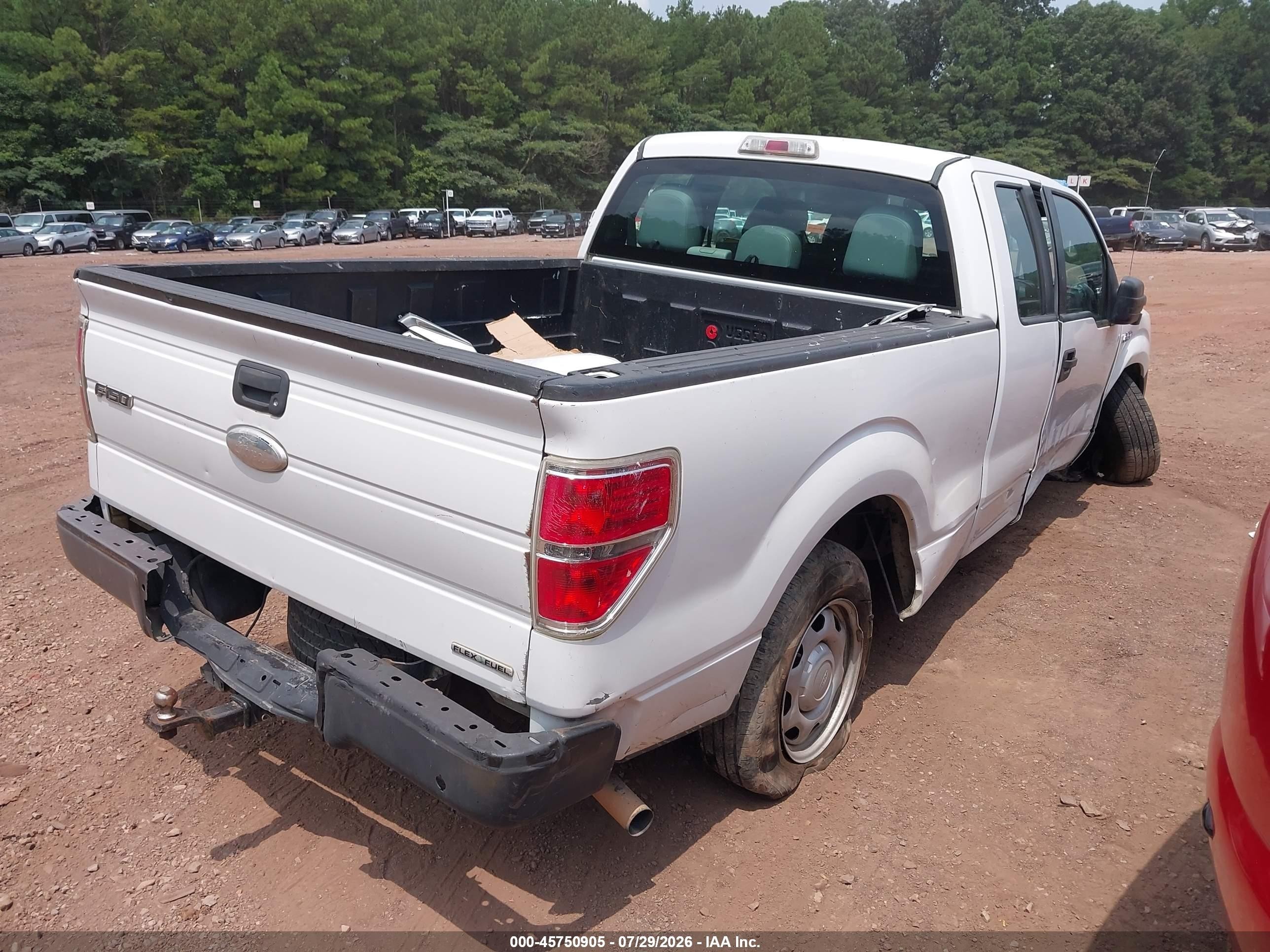 2012 Ford F-150 Xl White vin: 1FTEX1CM9CFB27093