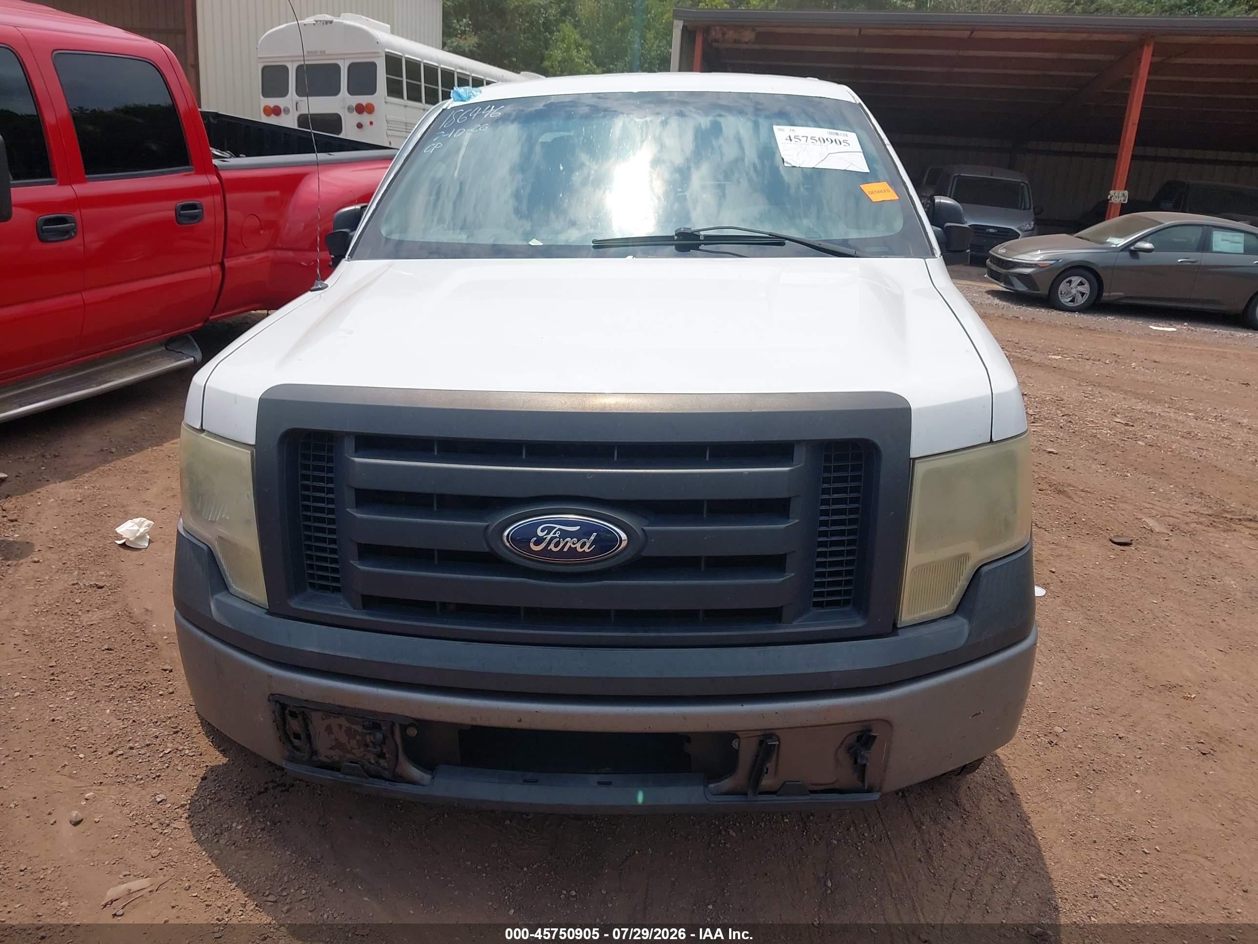 2012 Ford F-150 Xl White vin: 1FTEX1CM9CFB27093