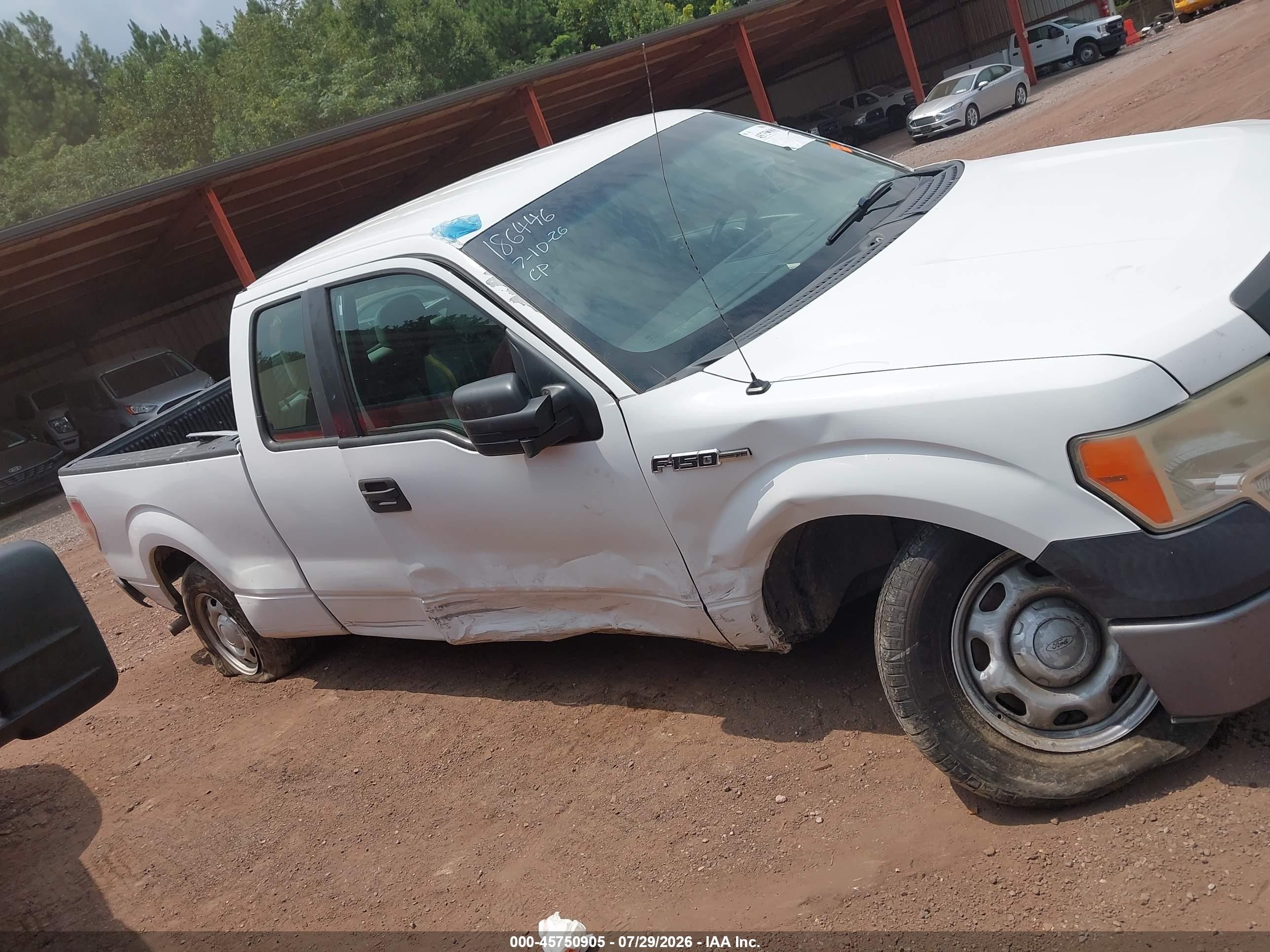 2012 Ford F-150 Xl White vin: 1FTEX1CM9CFB27093