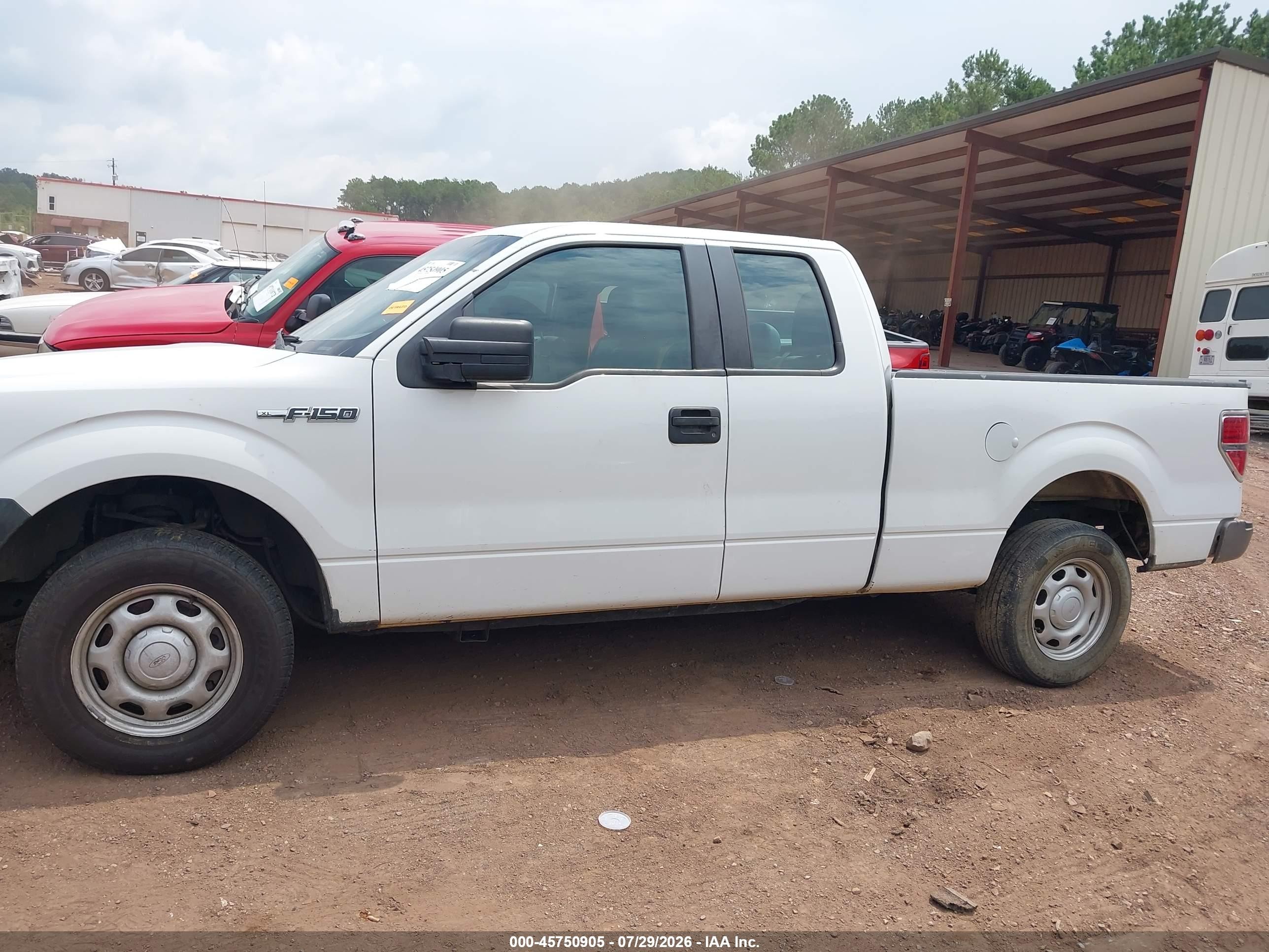 2012 Ford F-150 Xl White vin: 1FTEX1CM9CFB27093