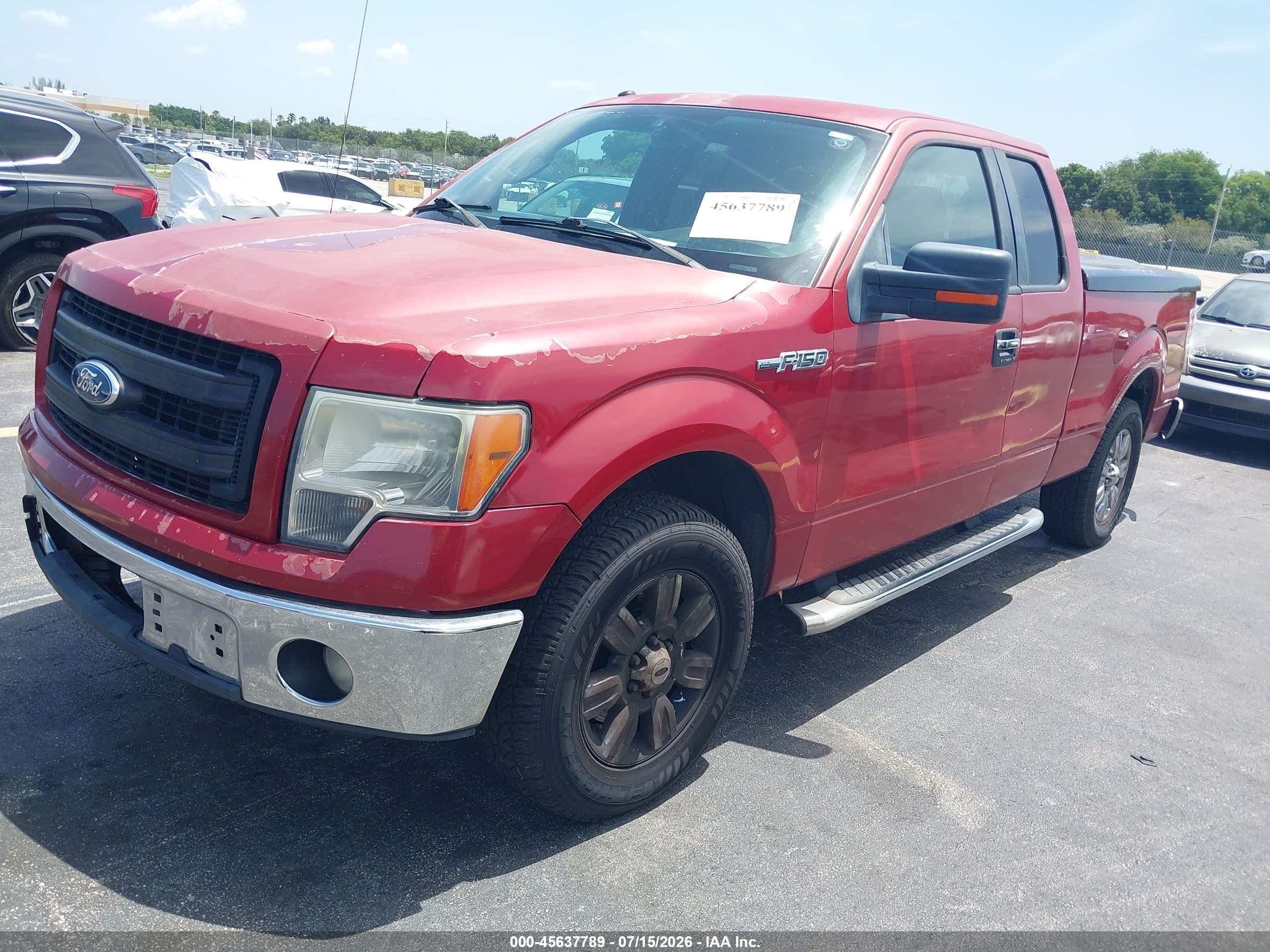 2012 Ford F-150 Xlt Red vin: 1FTEX1CM9CKD29939