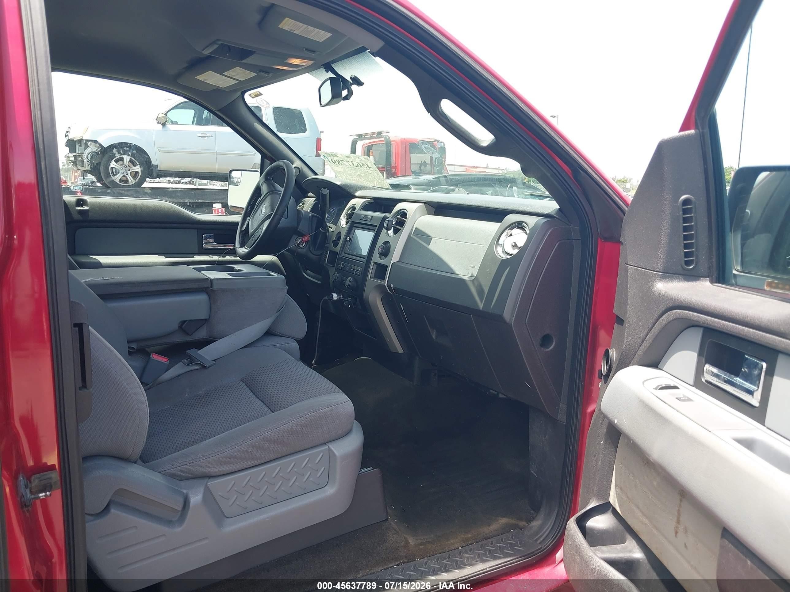 2012 Ford F-150 Xlt Red vin: 1FTEX1CM9CKD29939
