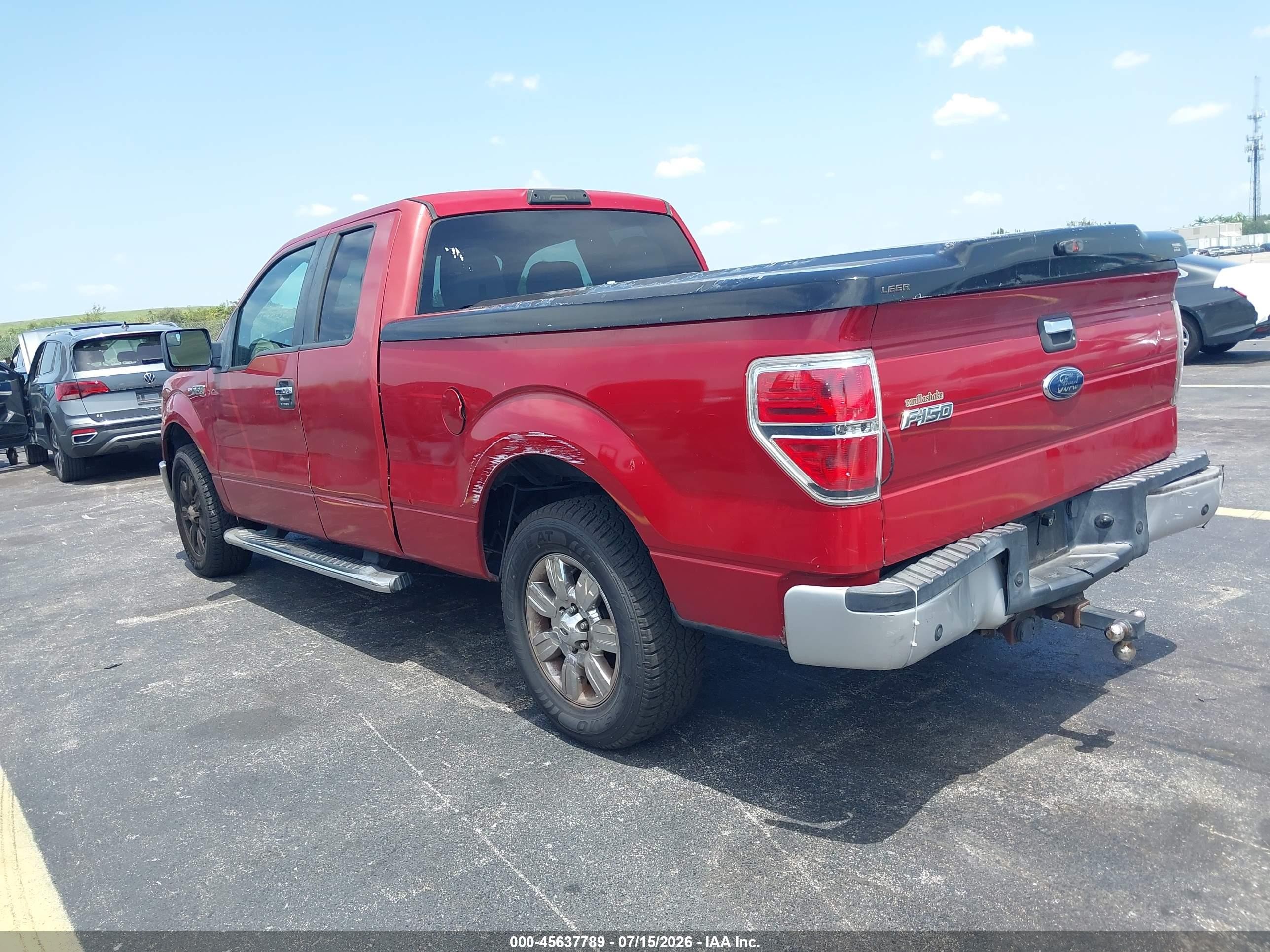 2012 Ford F-150 Xlt Red vin: 1FTEX1CM9CKD29939