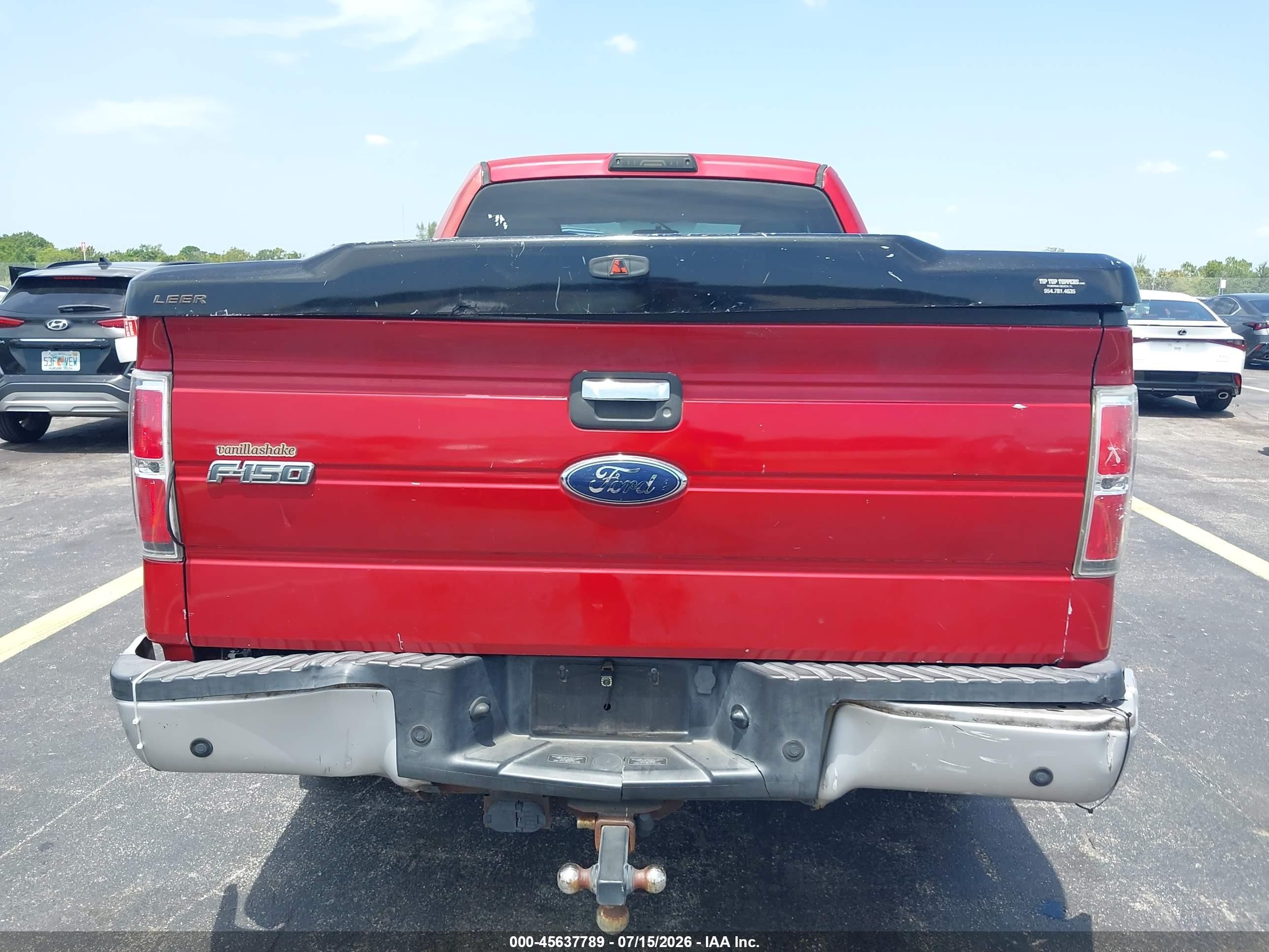 2012 Ford F-150 Xlt Red vin: 1FTEX1CM9CKD29939