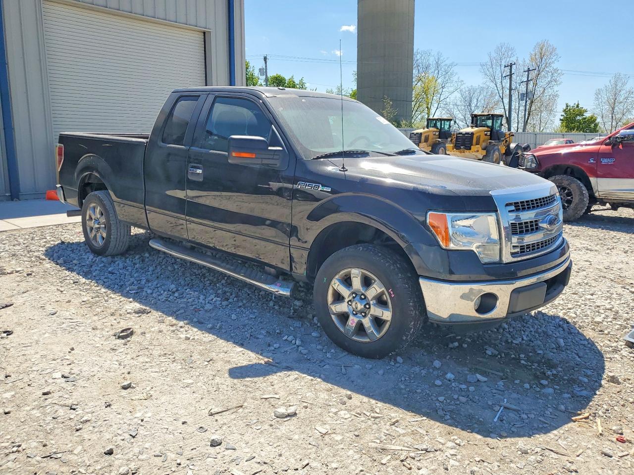 2013 Ford F150 Super Cab Black vin: 1FTEX1CM9DFB18864