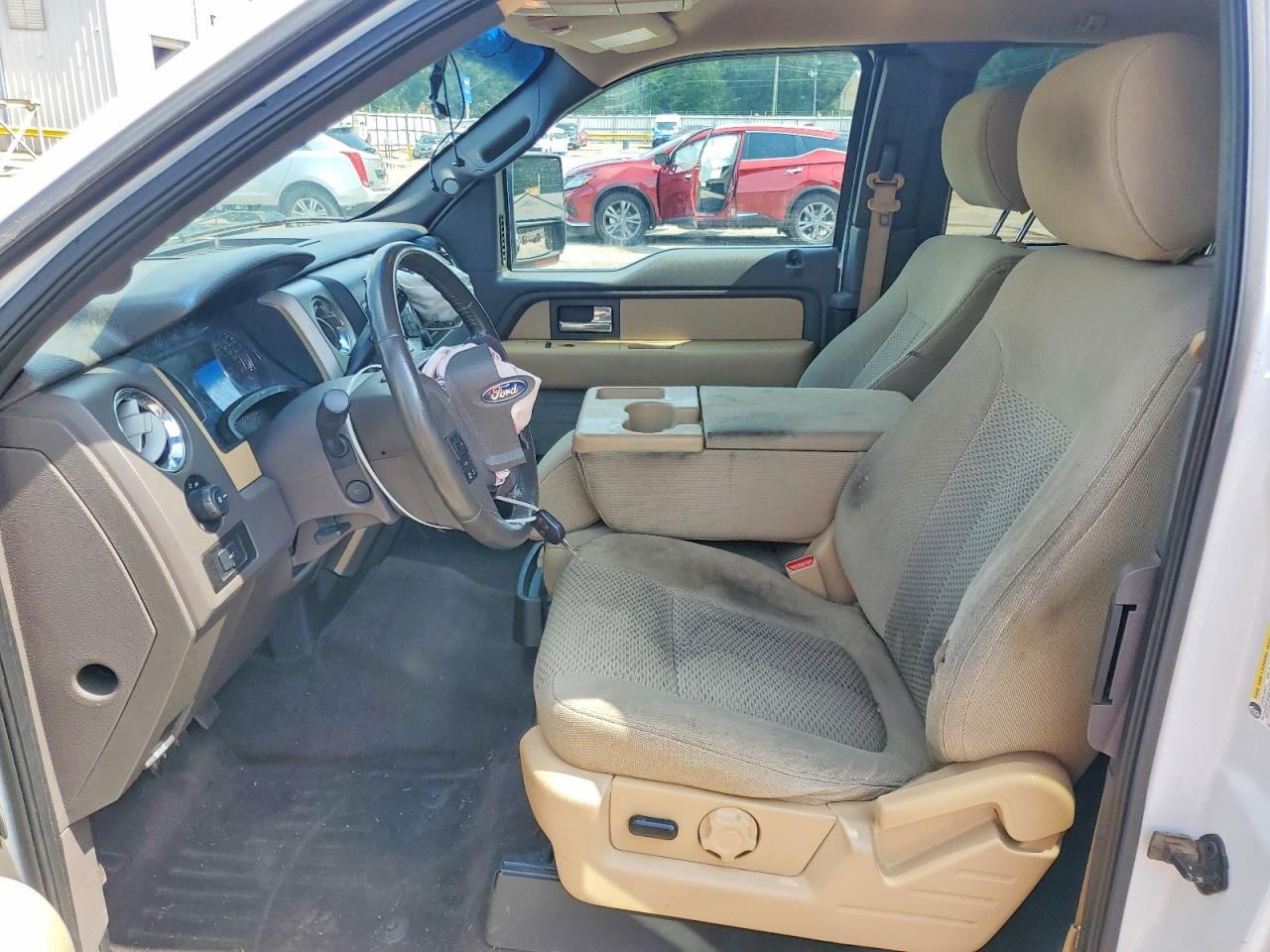 2014 Ford F150 Super Cab White vin: 1FTEX1CM9EFB06960