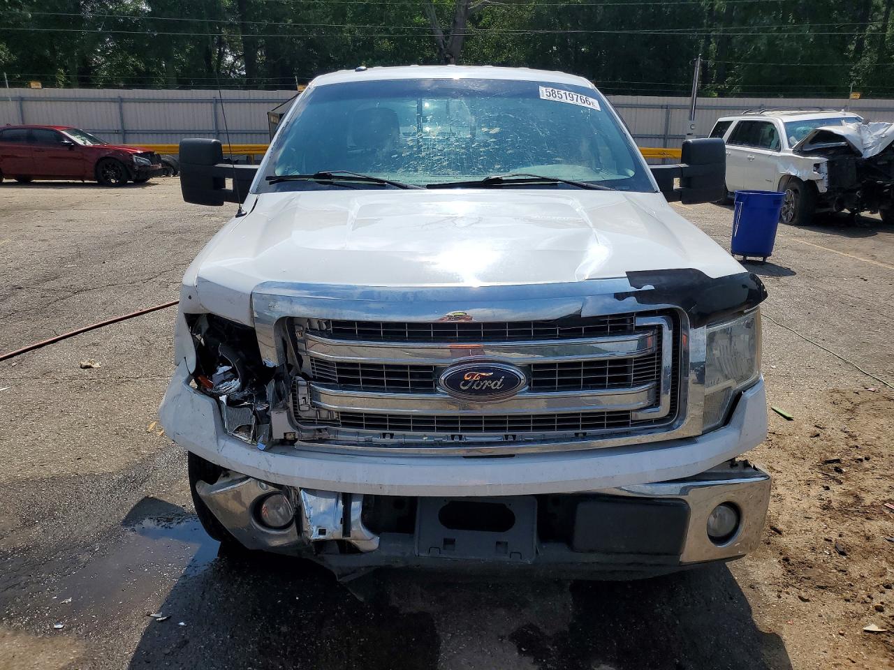 2014 Ford F150 Super Cab White vin: 1FTEX1CM9EFB06960