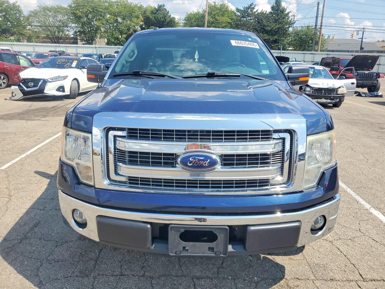 2014 Ford F150 Super Cab Blue vin: 1FTEX1CM9EFB75437