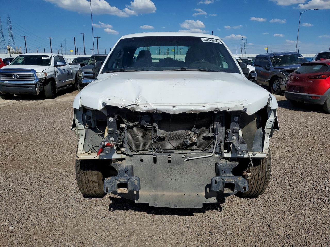 2014 Ford F150 Super Cab White vin: 1FTEX1CM9EFC01681