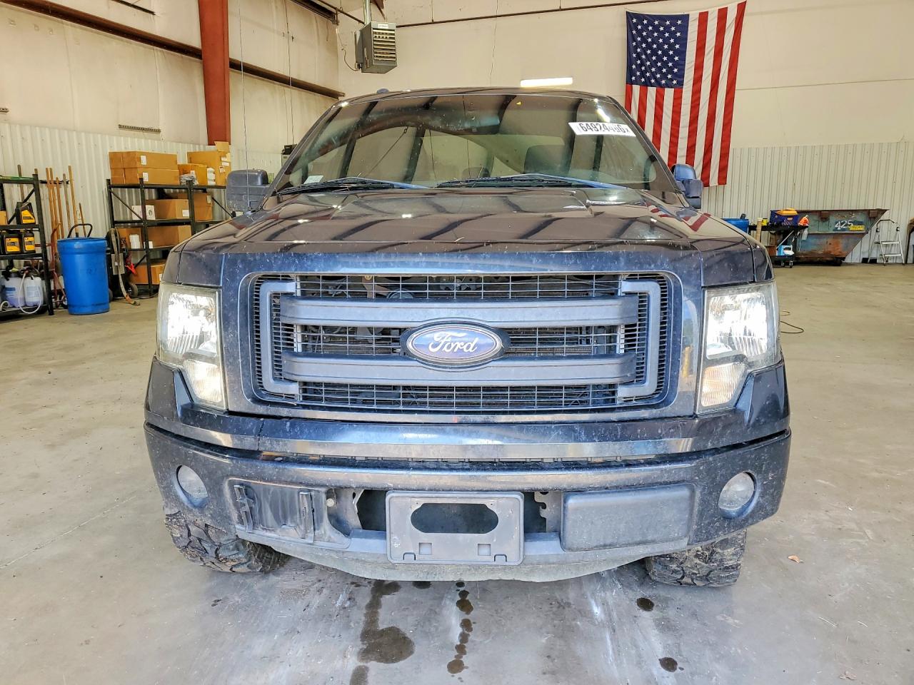 2014 Ford F150 Super Cab Black vin: 1FTEX1CM9EFC68927