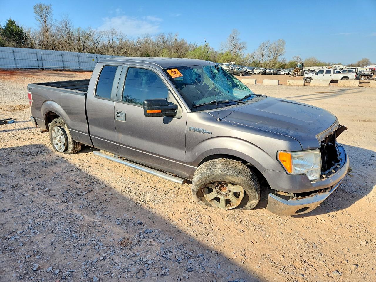 2011 Ford F150 Super Cab Gray vin: 1FTEX1CMXBFB32740