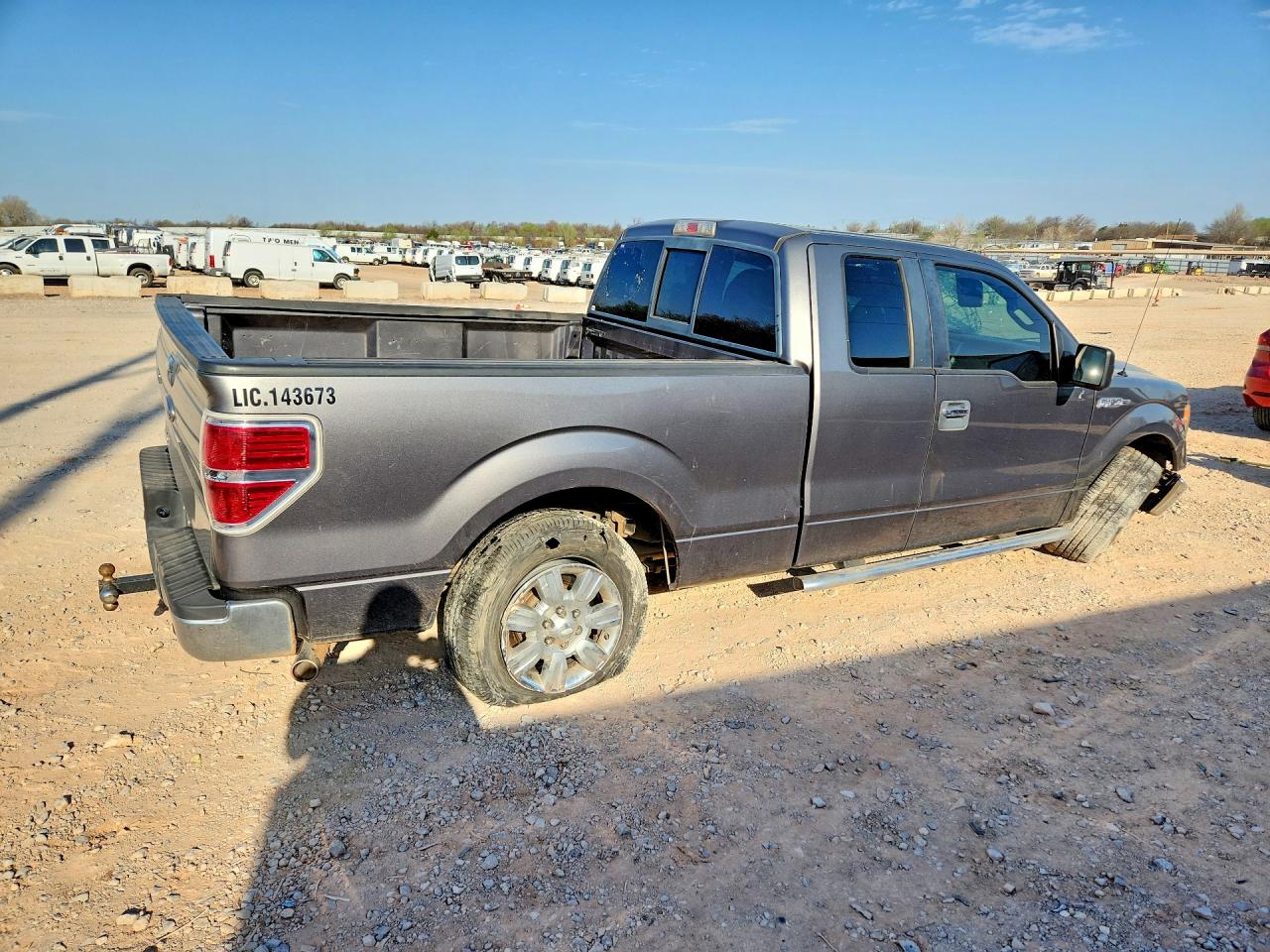 2011 Ford F150 Super Cab Gray vin: 1FTEX1CMXBFB32740