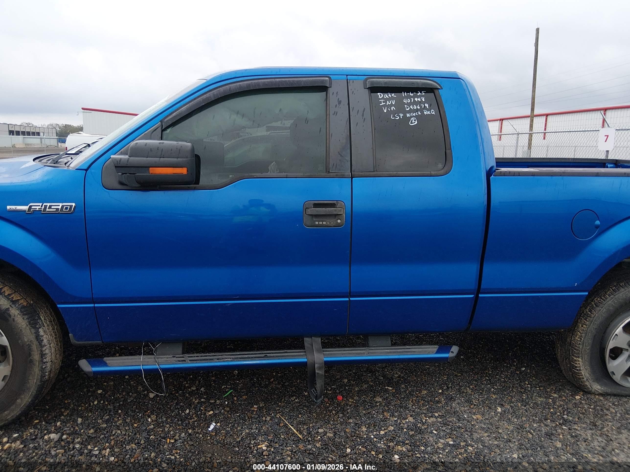 2011 Ford F-150 Xlt Blue vin: 1FTEX1CMXBFD40679