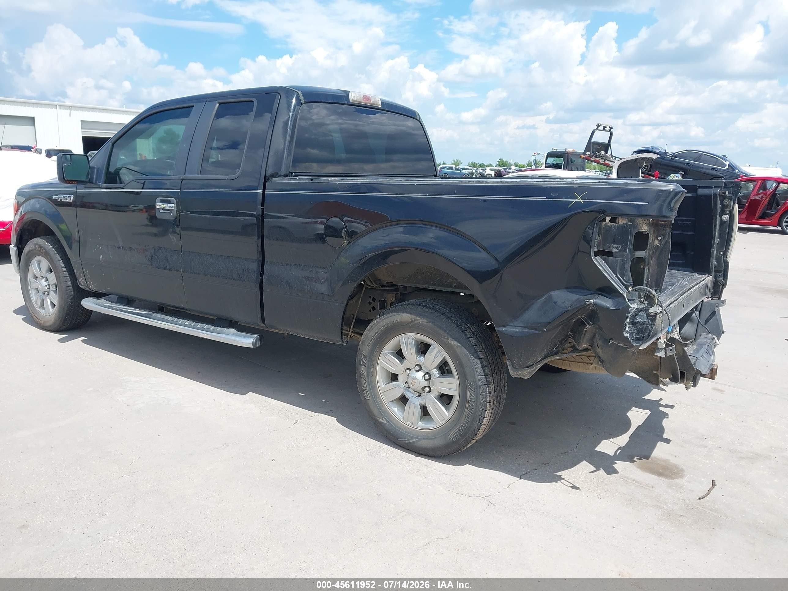 2012 Ford F-150 Xlt Black vin: 1FTEX1CMXCKD36303