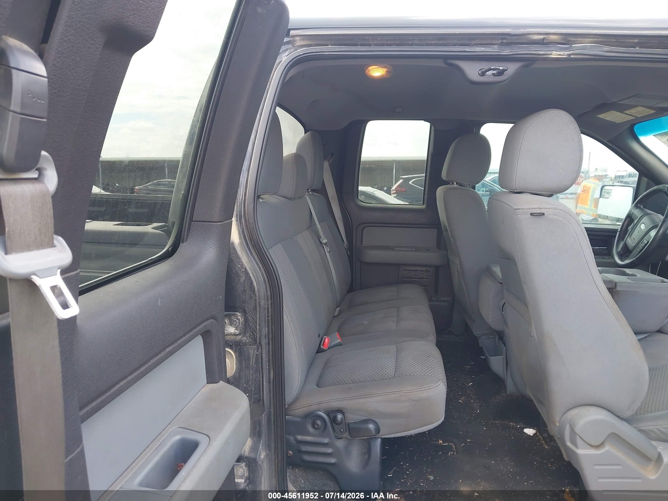 2012 Ford F-150 Xlt Black vin: 1FTEX1CMXCKD36303
