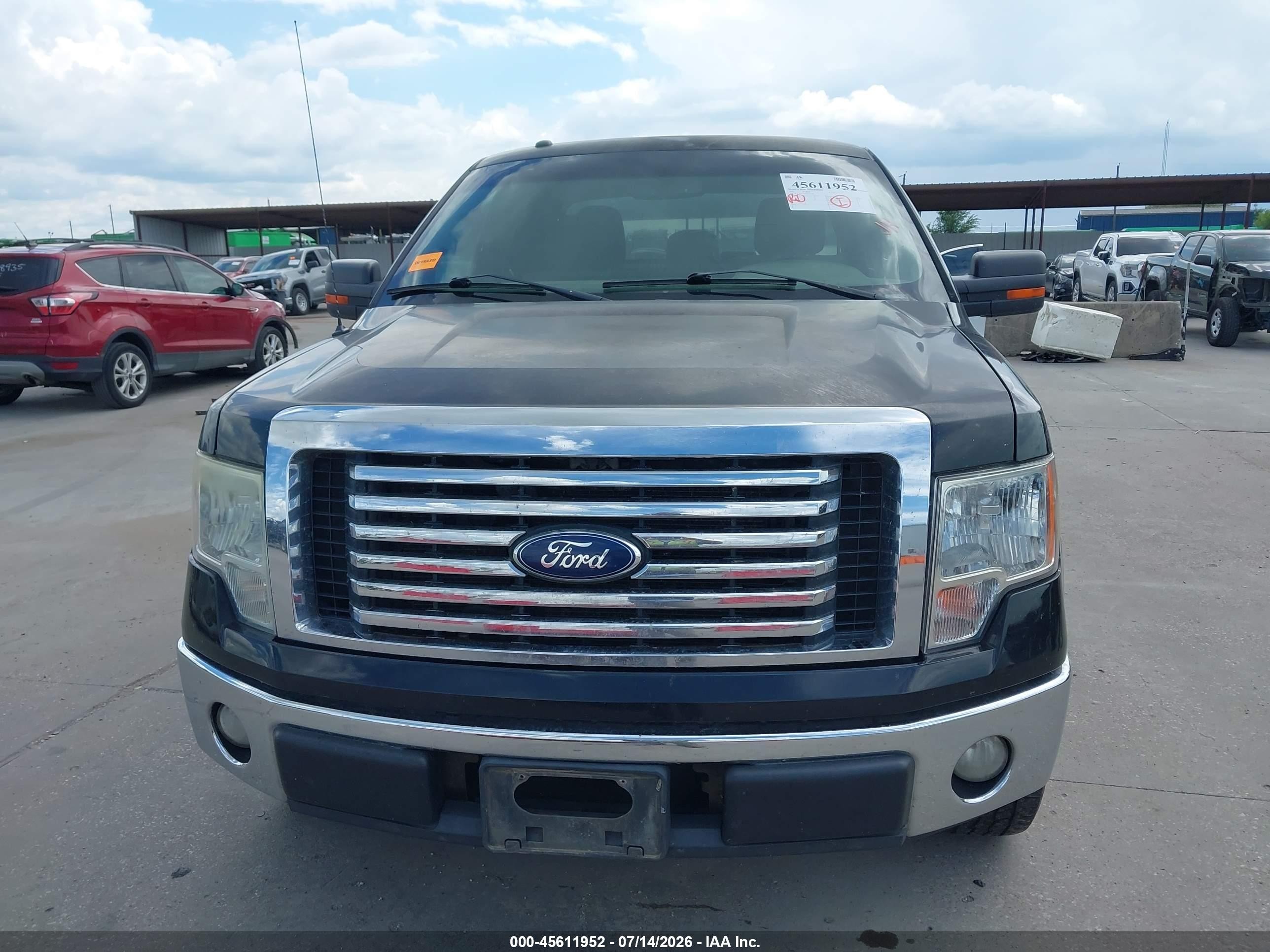 2012 Ford F-150 Xlt Black vin: 1FTEX1CMXCKD36303