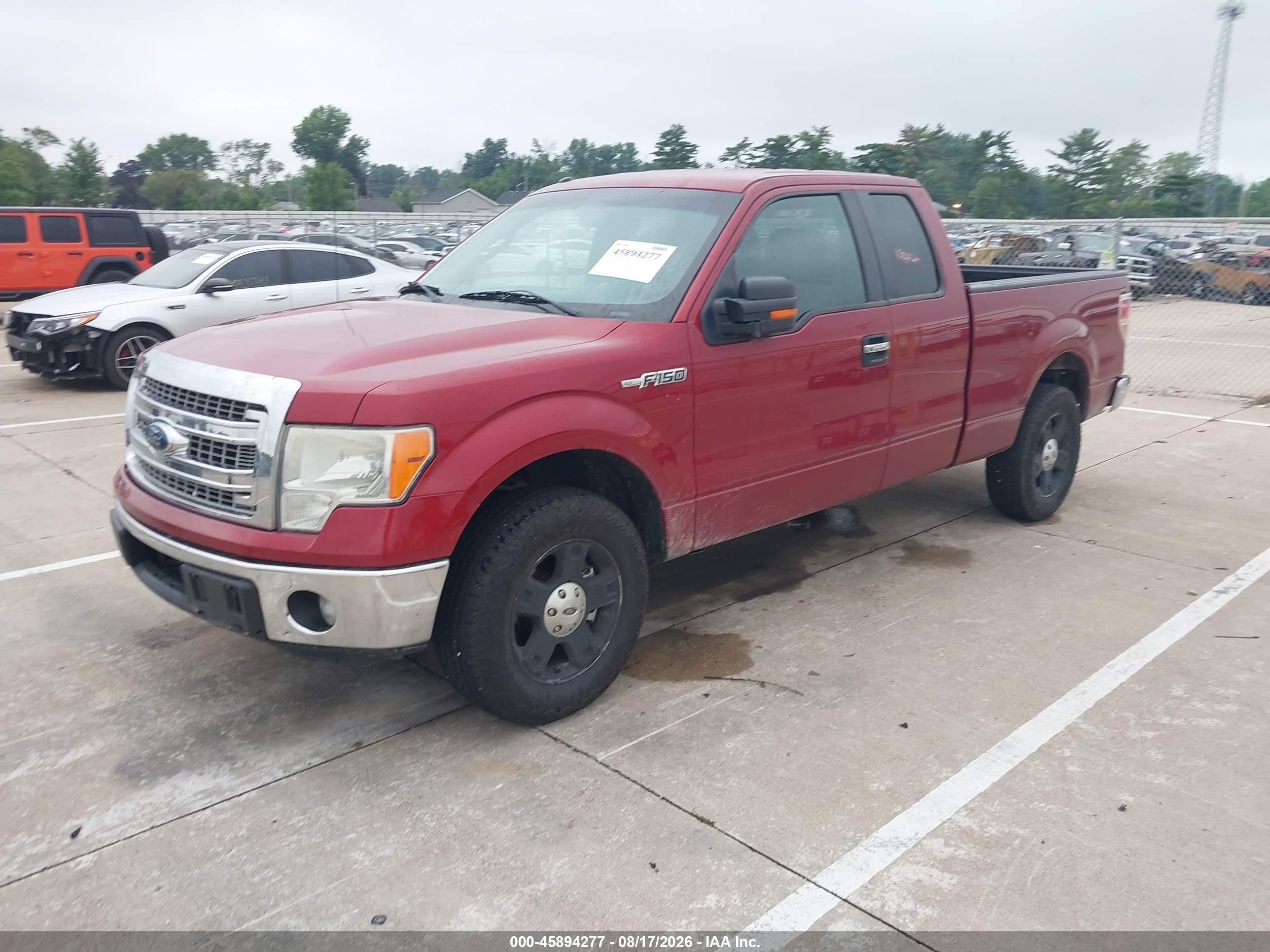 2013 Ford F-150 Xlt Red vin: 1FTEX1CMXDFA50123