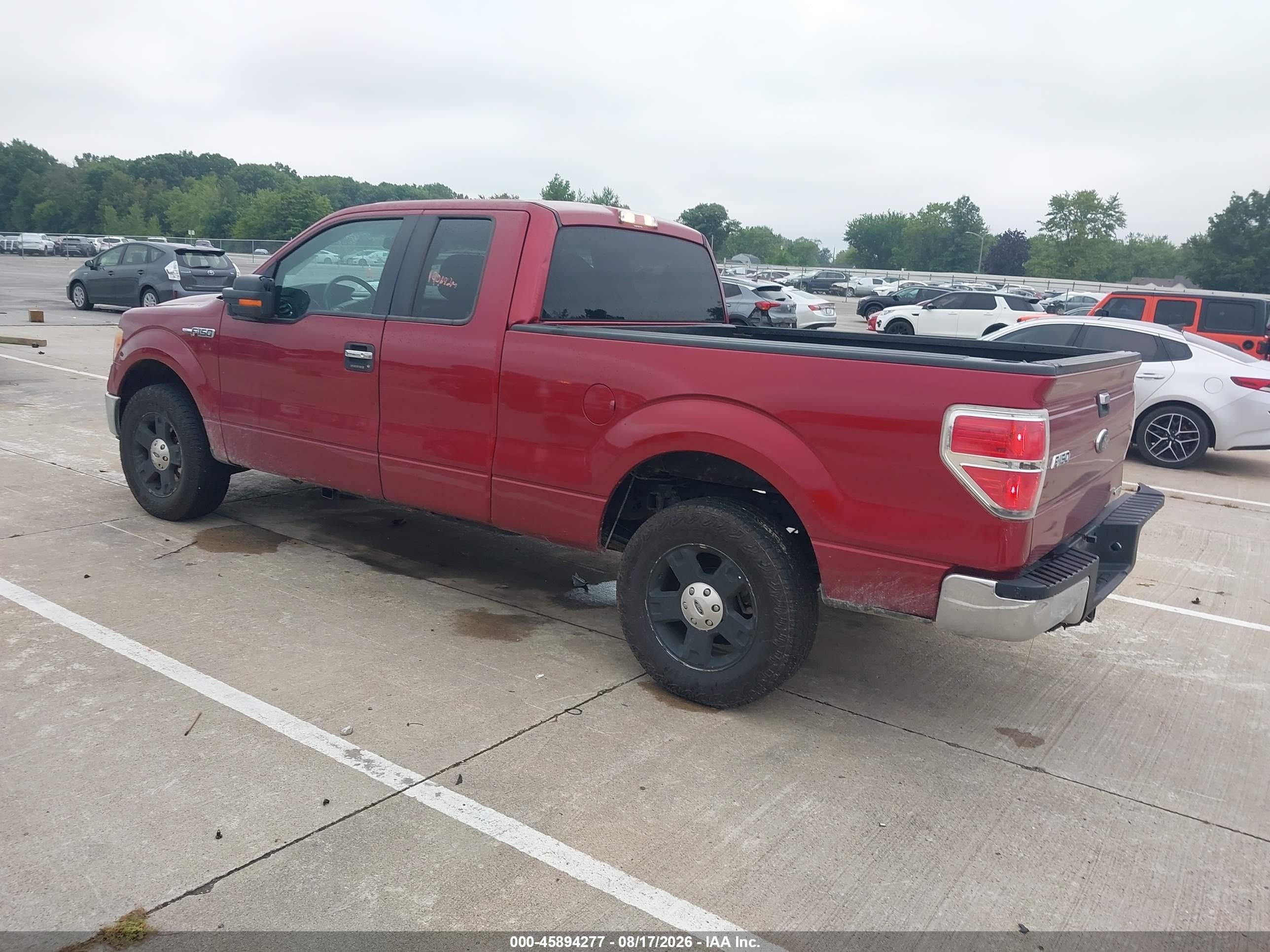2013 Ford F-150 Xlt Red vin: 1FTEX1CMXDFA50123