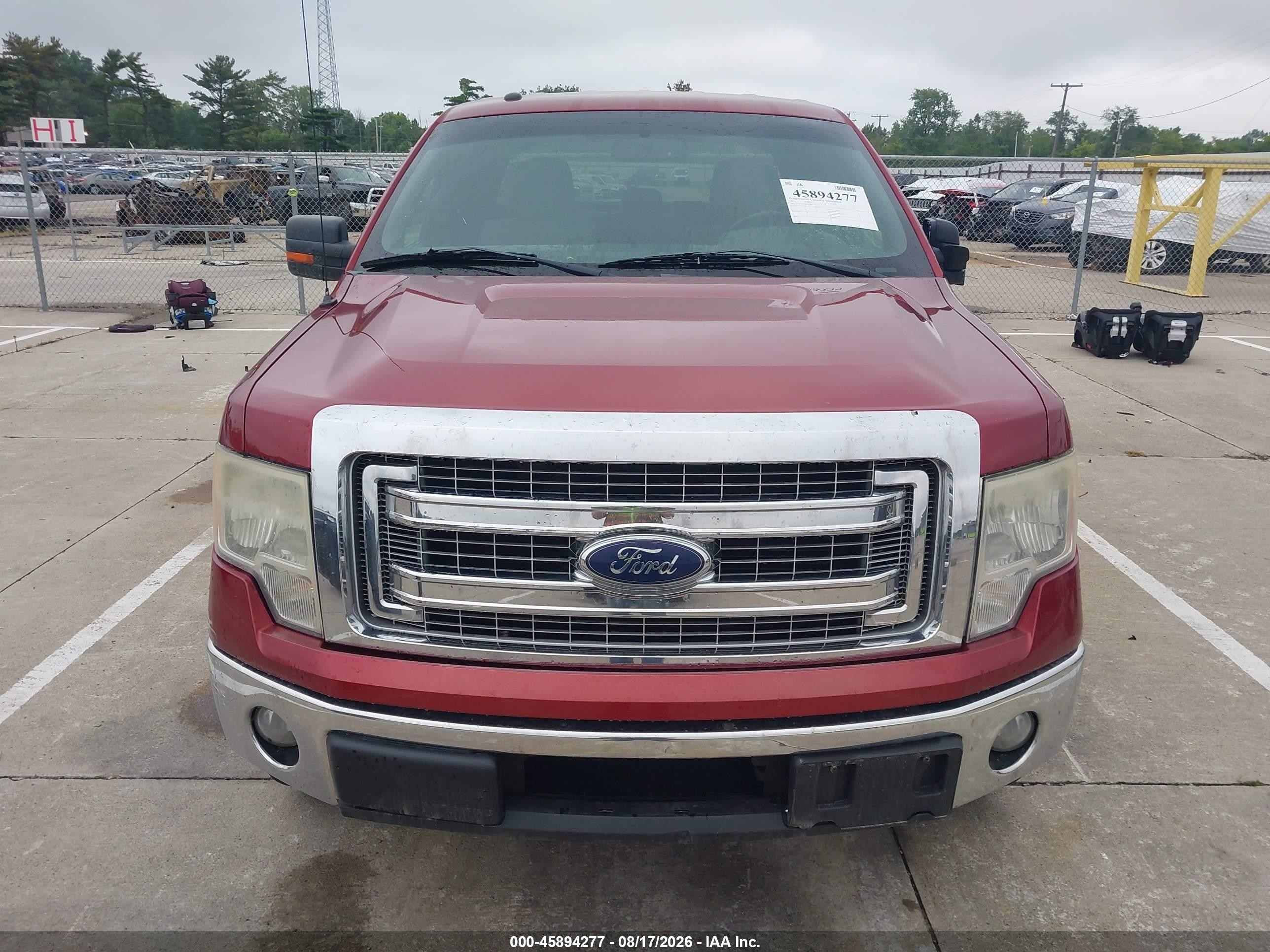 2013 Ford F-150 Xlt Red vin: 1FTEX1CMXDFA50123