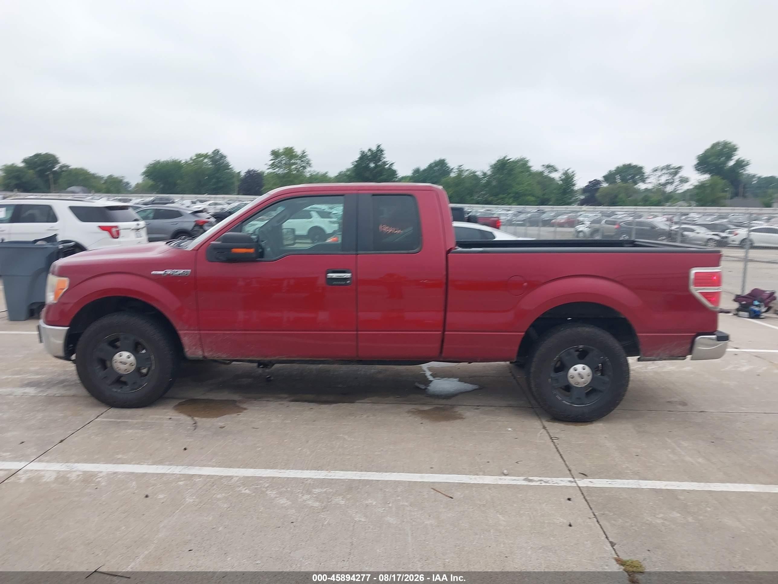 2013 Ford F-150 Xlt Red vin: 1FTEX1CMXDFA50123