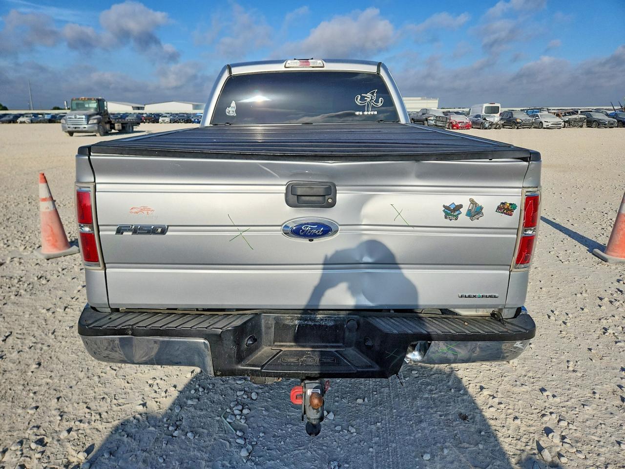2013 Ford F150 Super Cab Silver vin: 1FTEX1CMXDFE06344