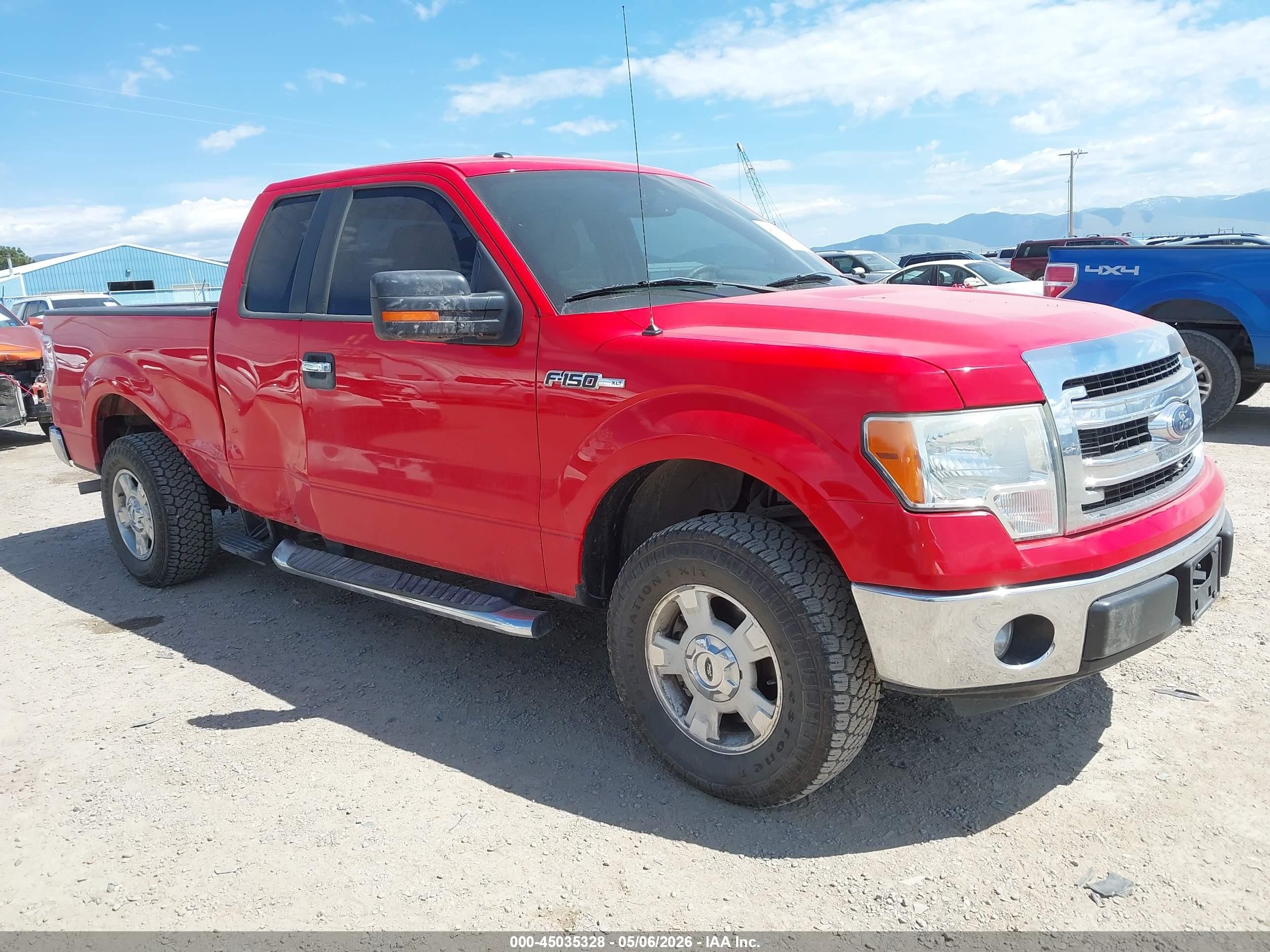 2014 Ford F-150 Xlt Red vin: 1FTEX1CMXEFA76383