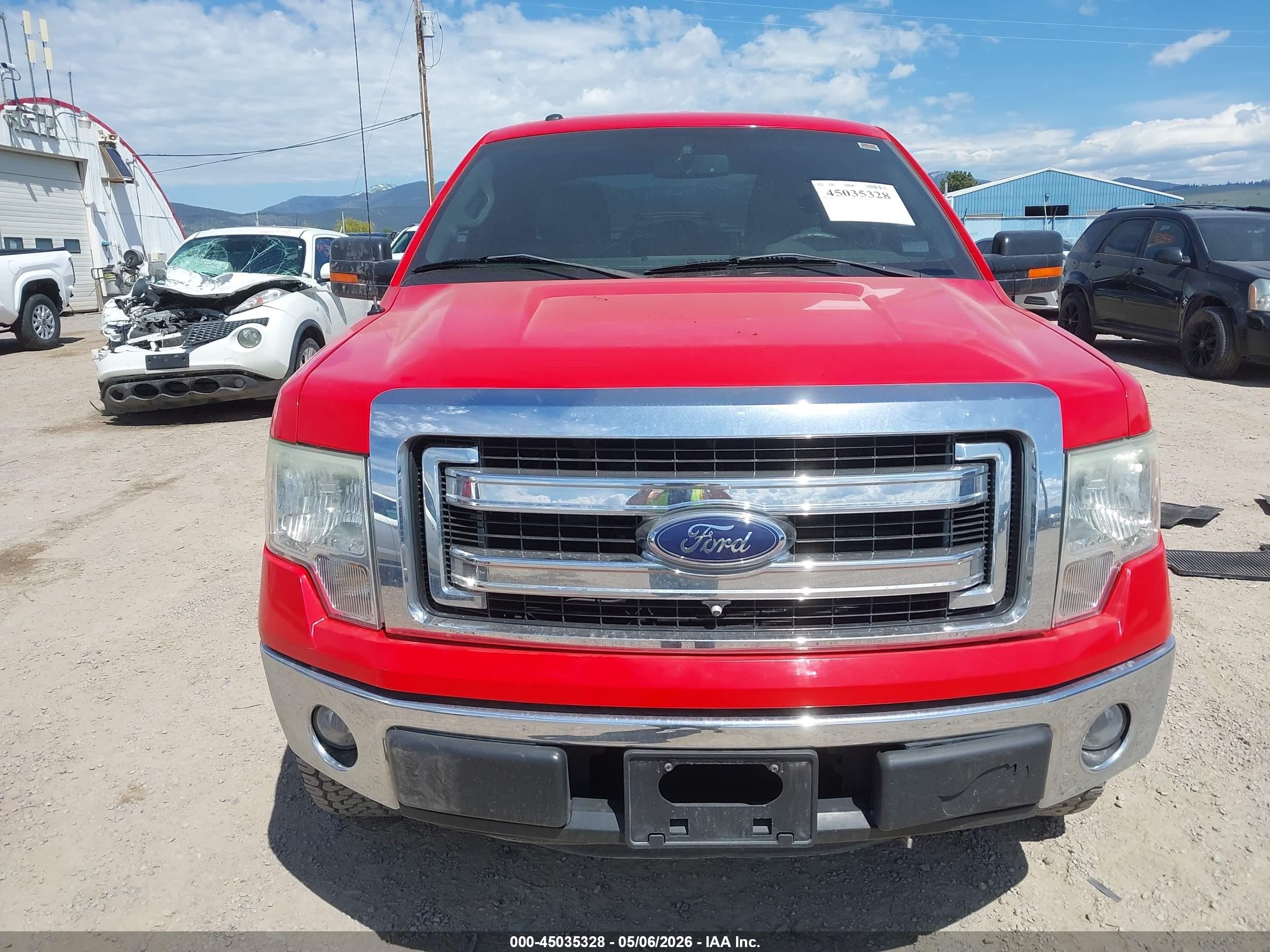 2014 Ford F-150 Xlt Red vin: 1FTEX1CMXEFA76383