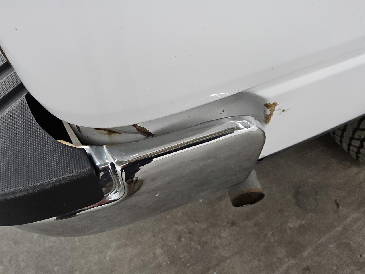 2014 Ford F150 Super Cab White vin: 1FTEX1CMXEKE61448 Damage: Right Bed Side, Multiple Dents/Paint Damage, 2