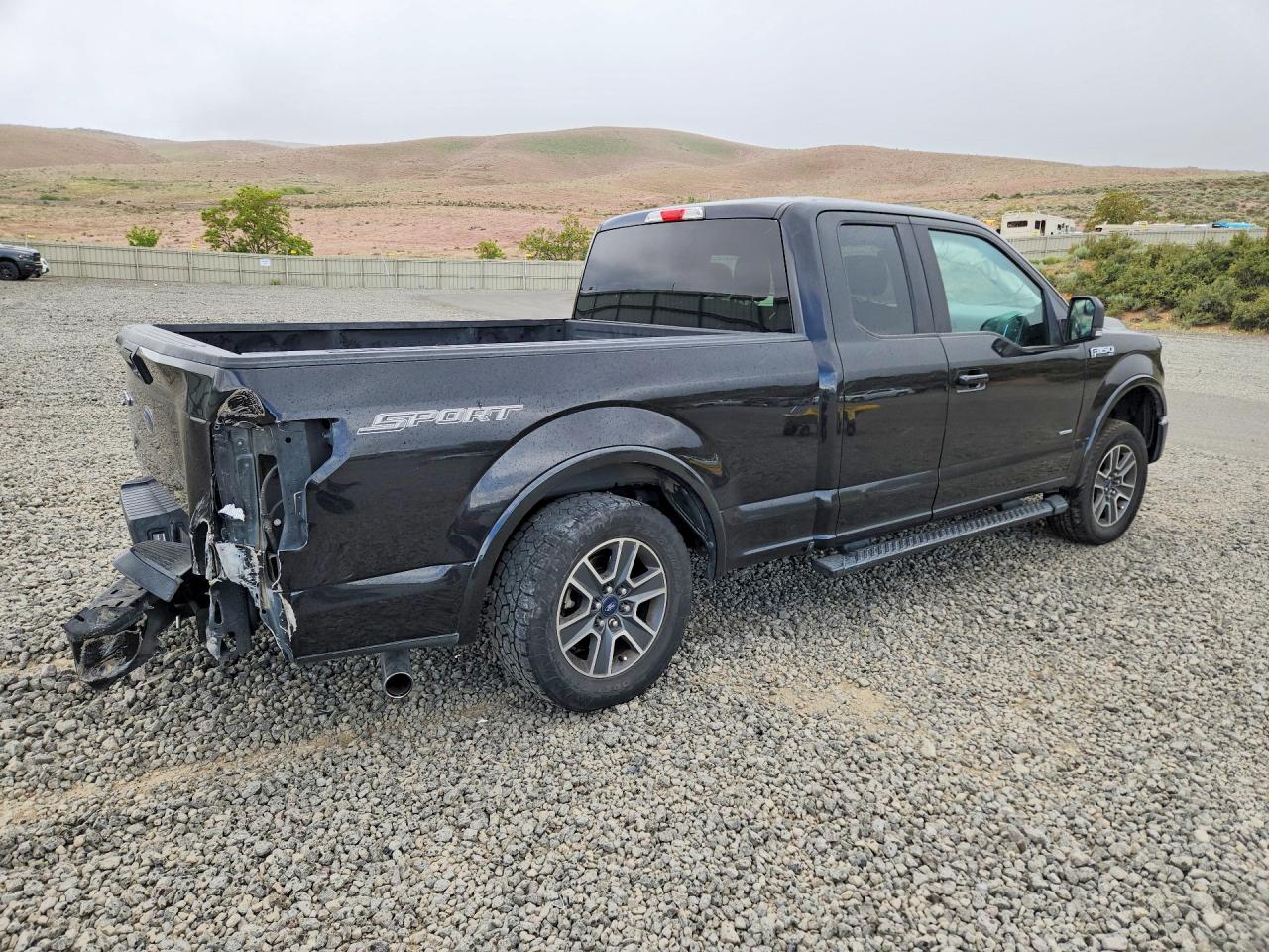 2015 Ford F150 Super Cab Black vin: 1FTEX1CP0FKD43758