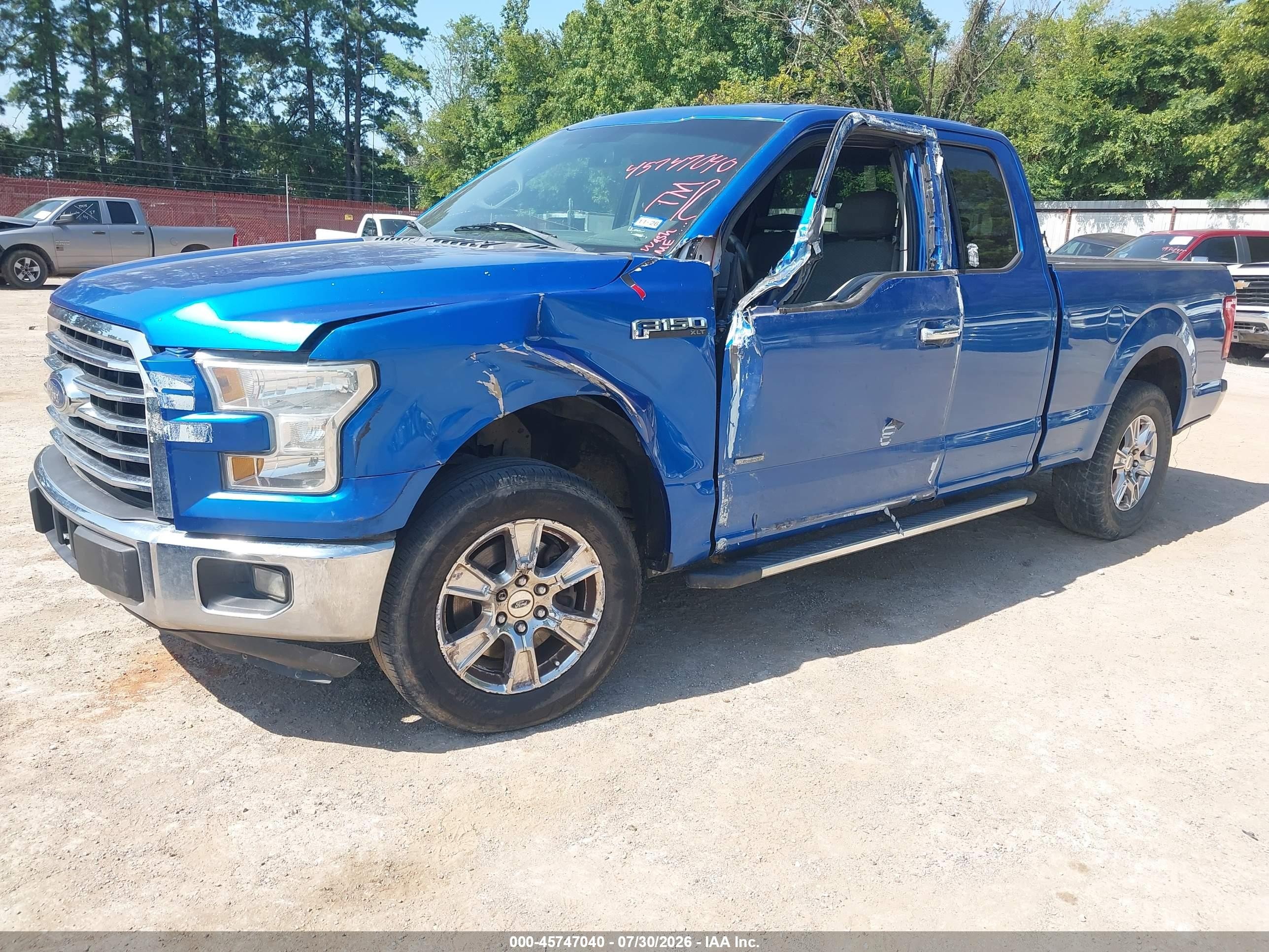 2015 Ford F-150 Xlt Blue vin: 1FTEX1CP1FKE82801