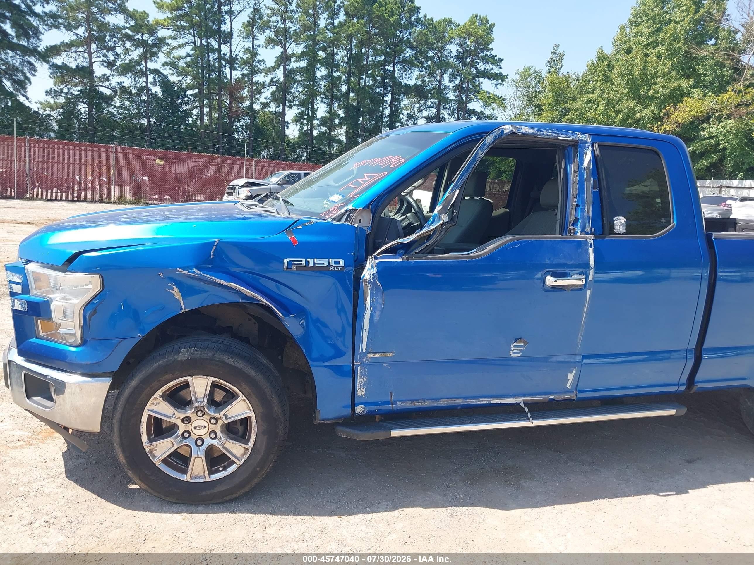 2015 Ford F-150 Xlt Blue vin: 1FTEX1CP1FKE82801