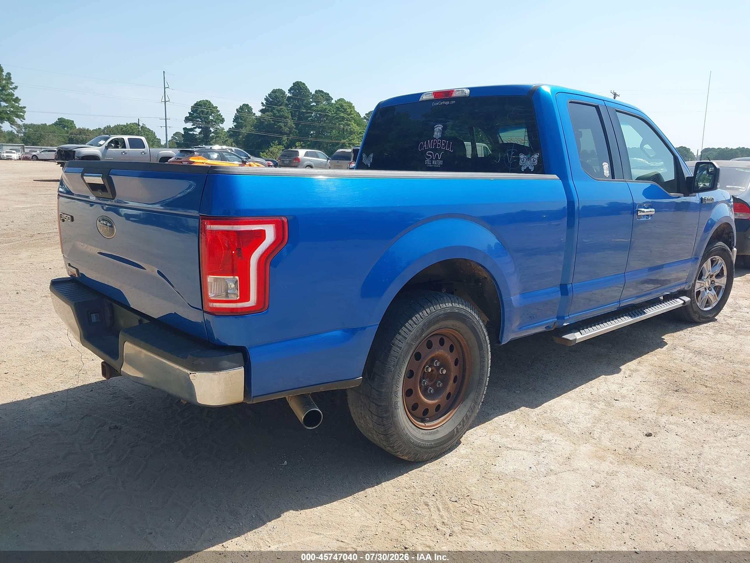 2015 Ford F-150 Xlt Blue vin: 1FTEX1CP1FKE82801