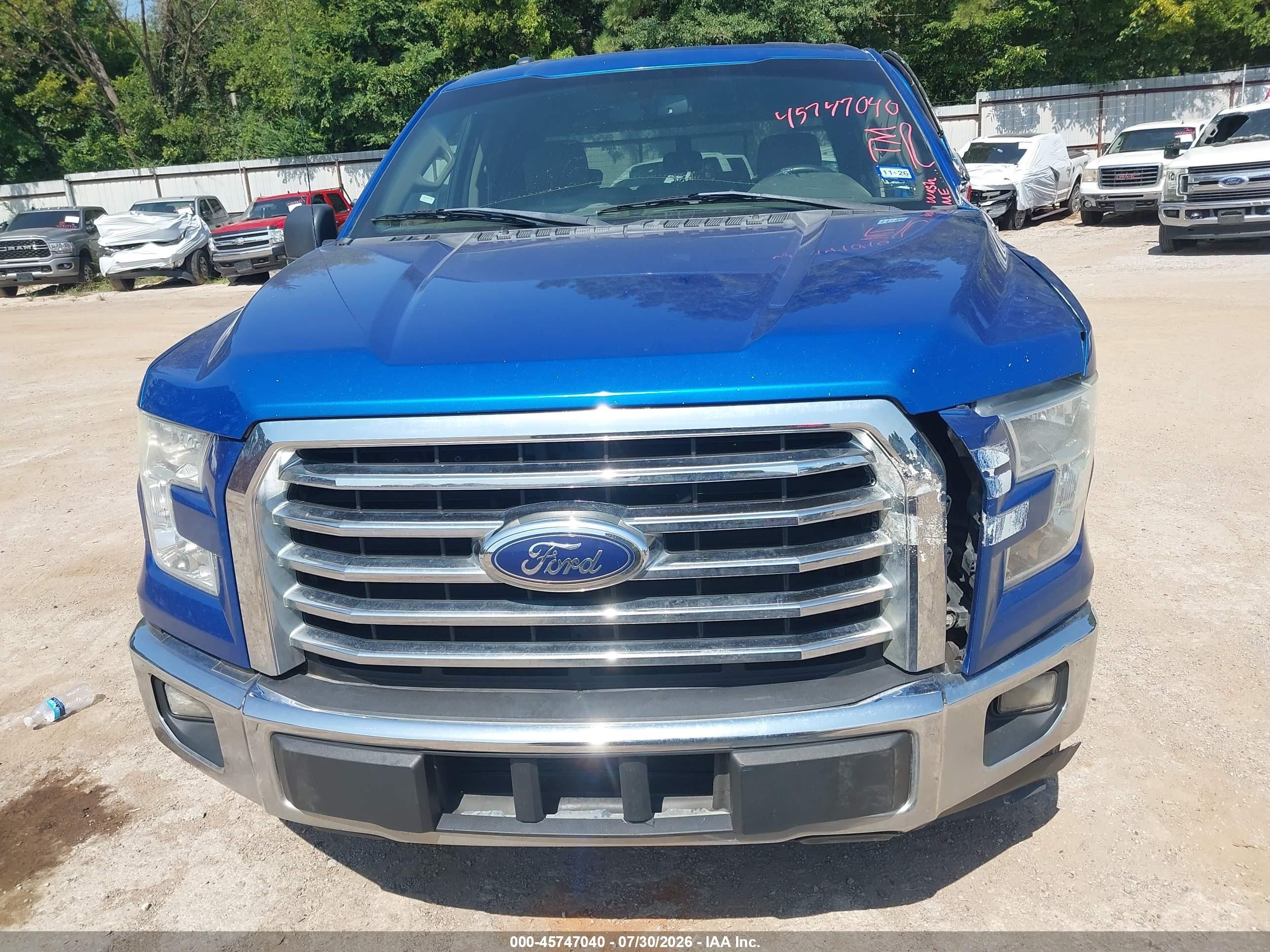 2015 Ford F-150 Xlt Blue vin: 1FTEX1CP1FKE82801