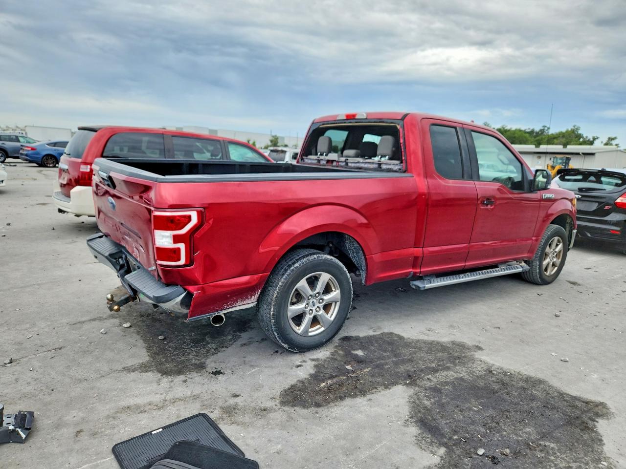 2018 Ford F150 Super Cab Red vin: 1FTEX1CP1JFA88796