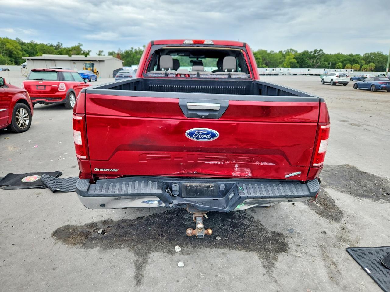2018 Ford F150 Super Cab Red vin: 1FTEX1CP1JFA88796