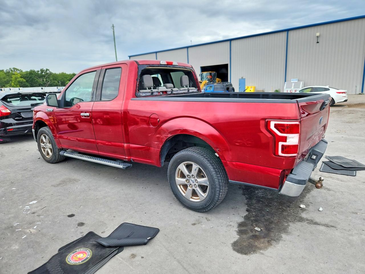2018 Ford F150 Super Cab Red vin: 1FTEX1CP1JFA88796