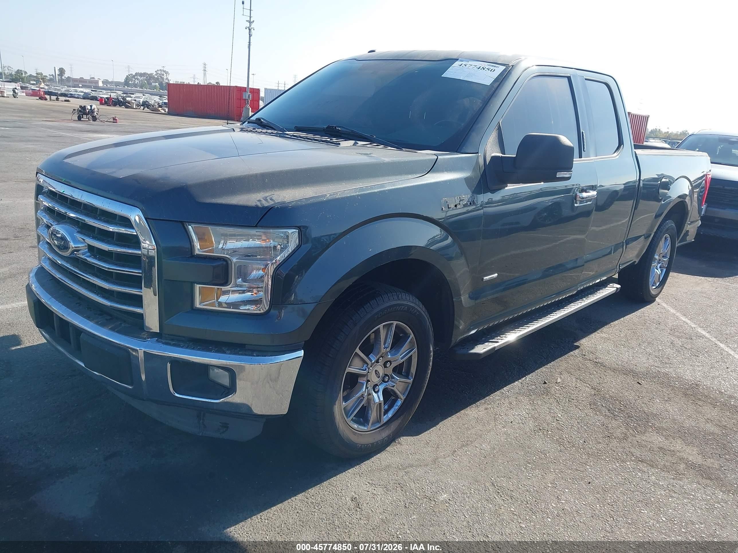 2015 Ford F-150 Xlt Green vin: 1FTEX1CP3FKD36903
