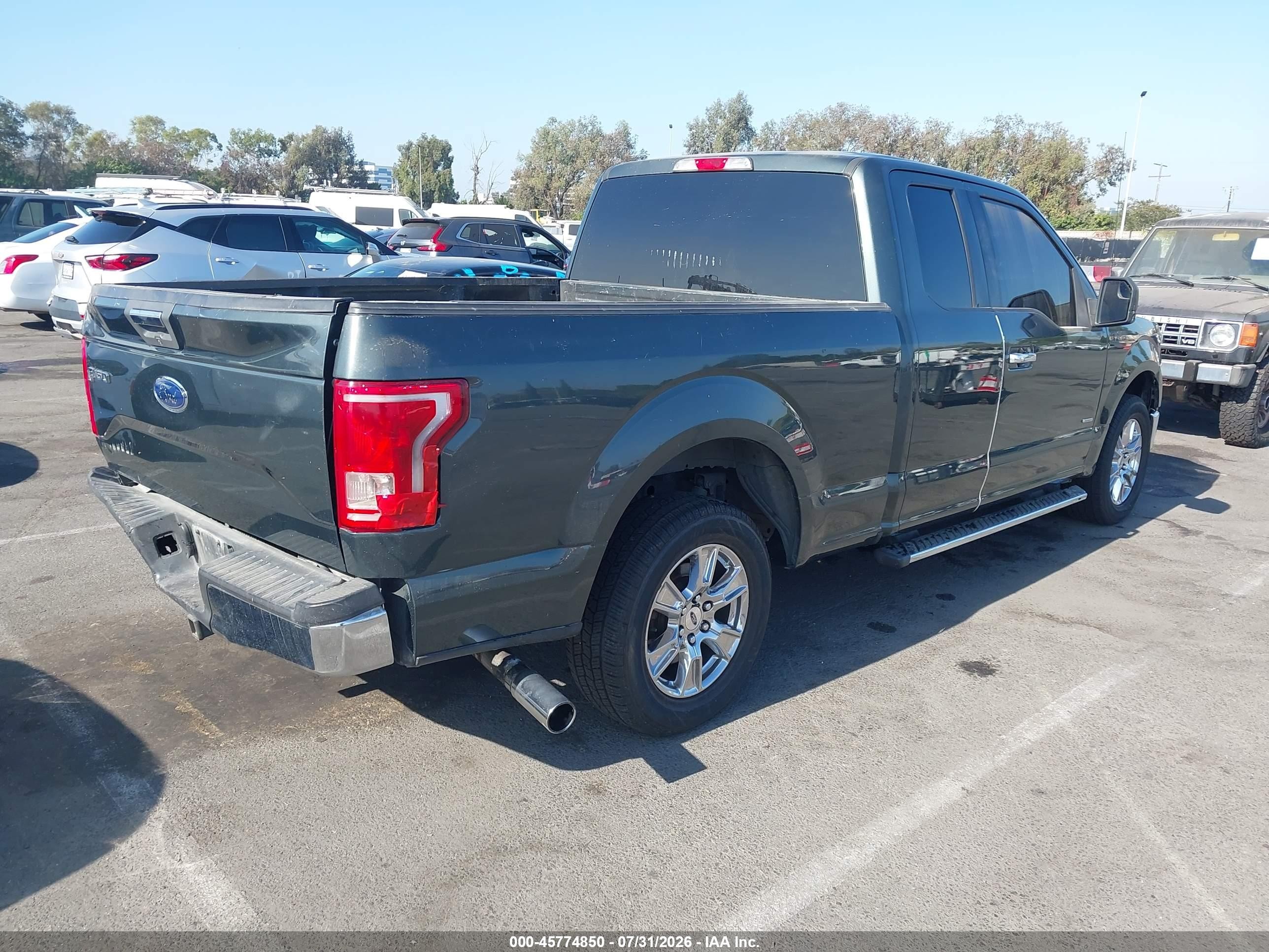 2015 Ford F-150 Xlt Green vin: 1FTEX1CP3FKD36903